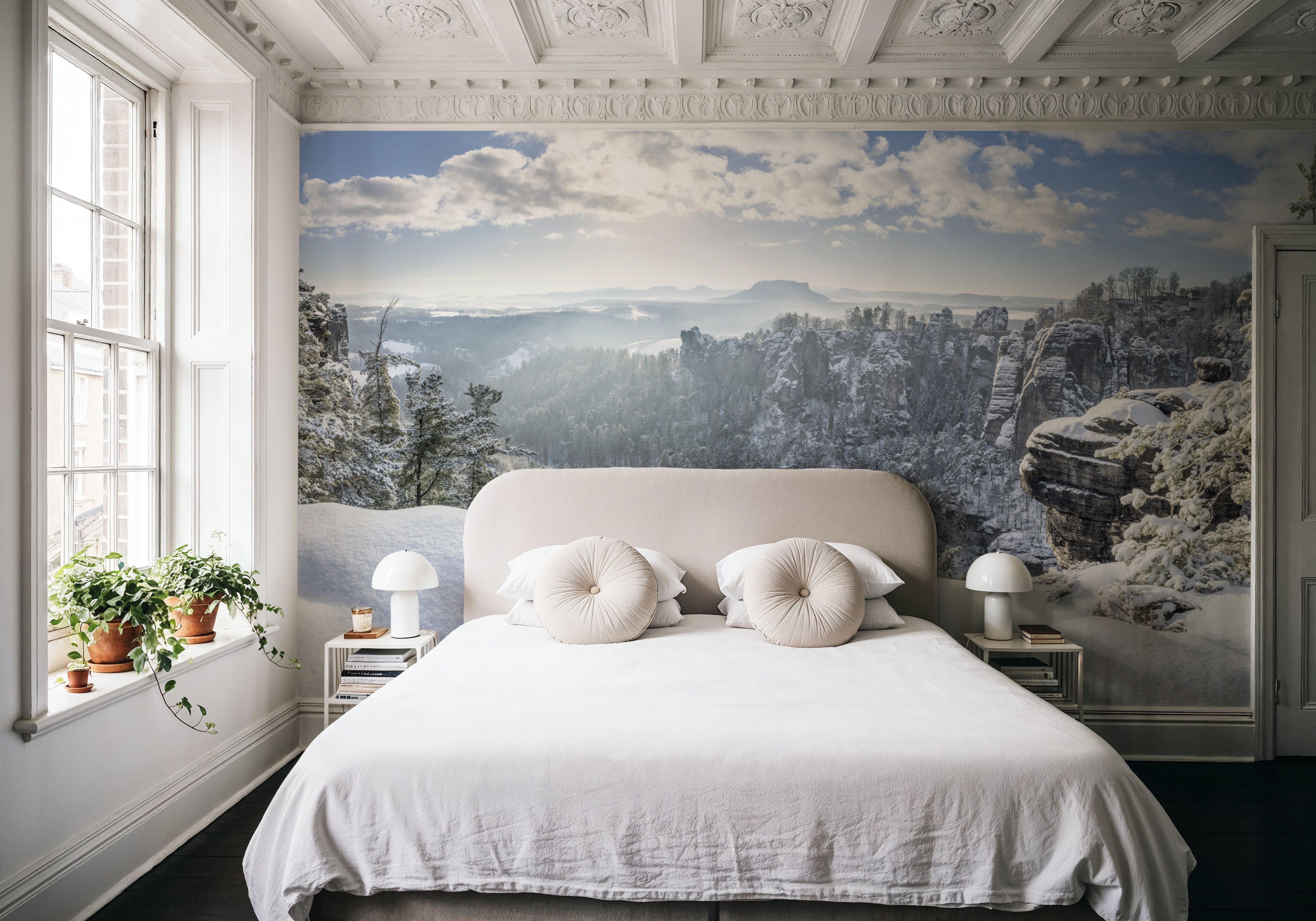 Swiss Winter Panorama, Wallpaper