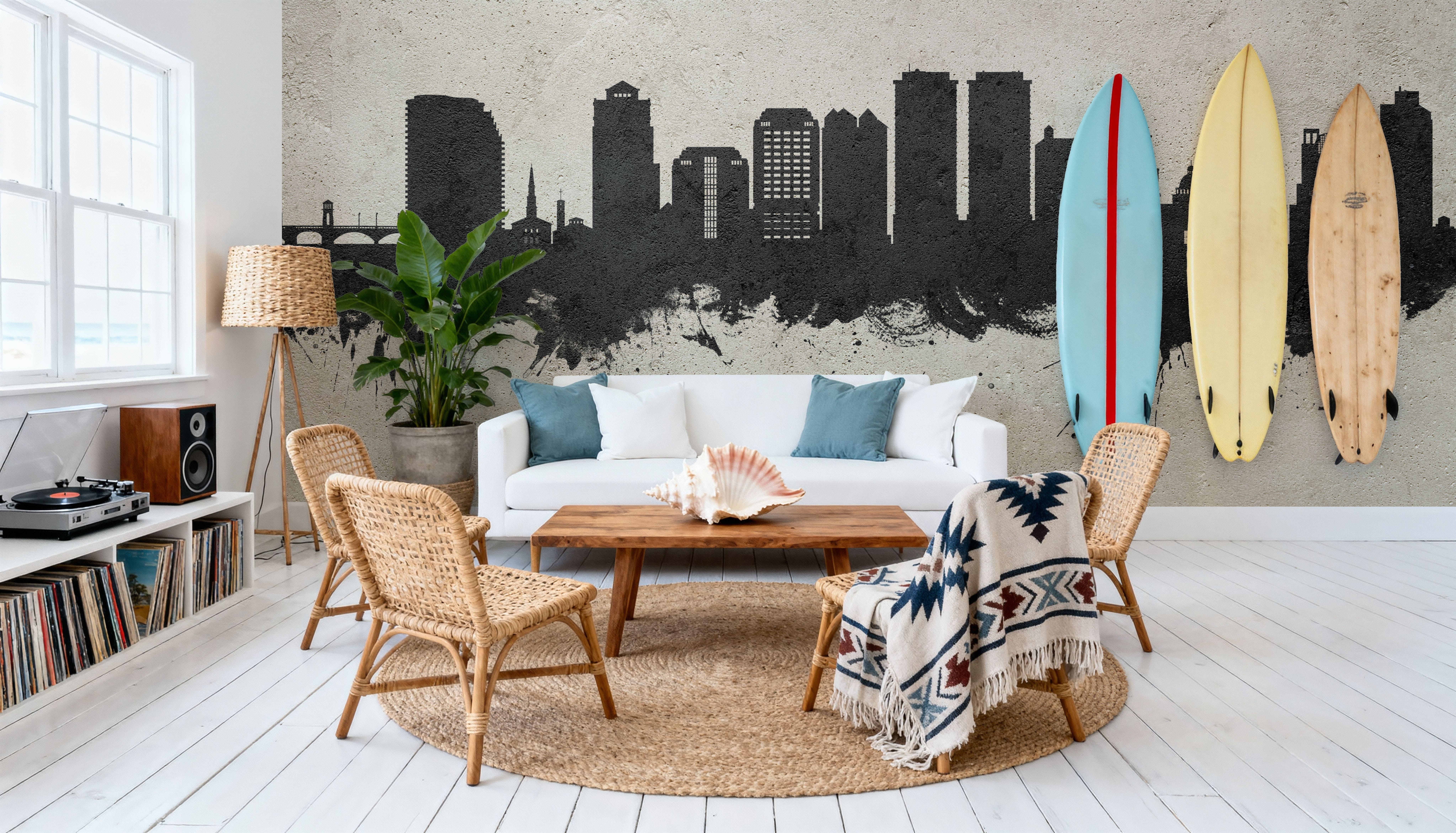 West Palm Beach Florida Skyline Concrete