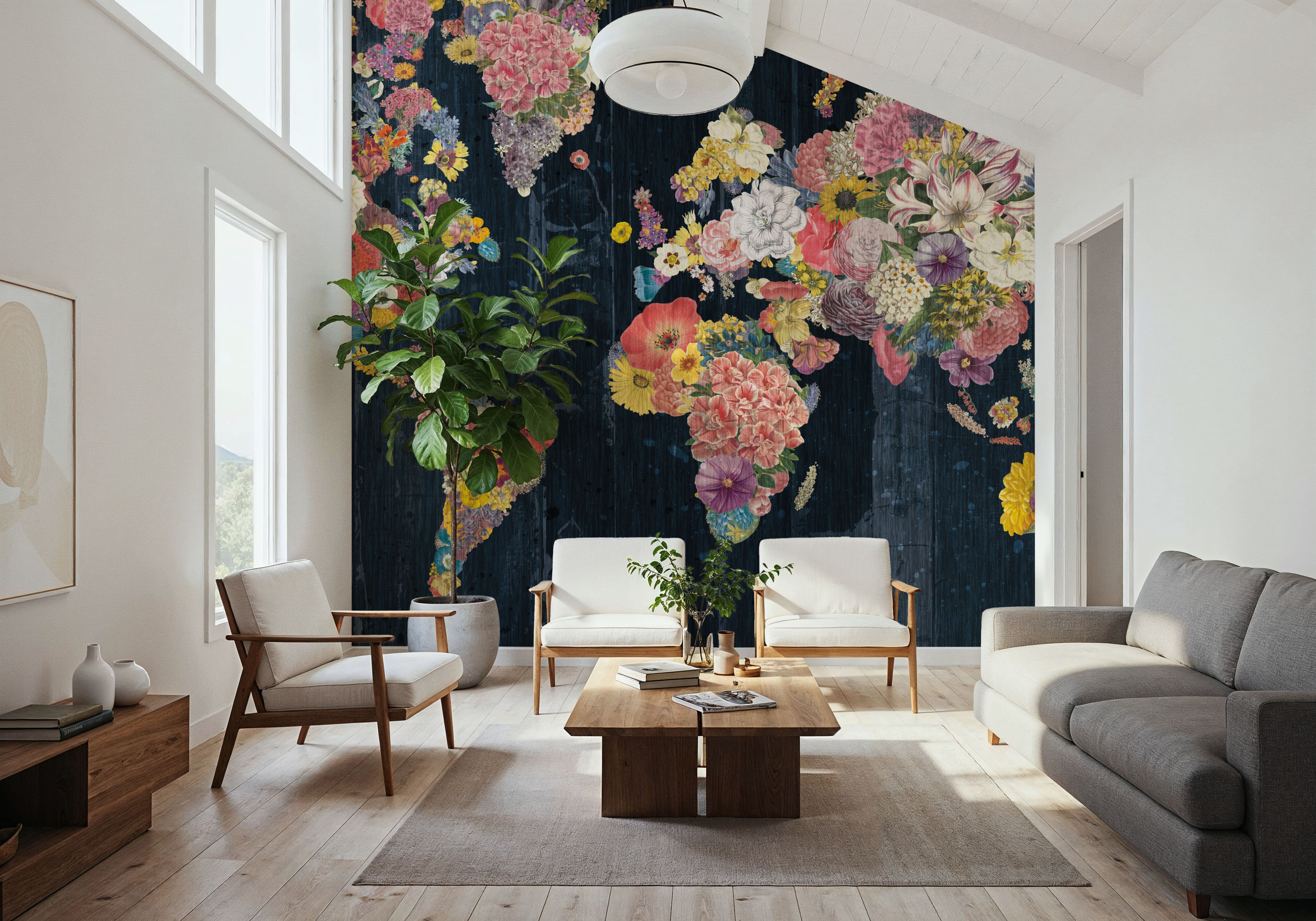 Botanical Floral Map