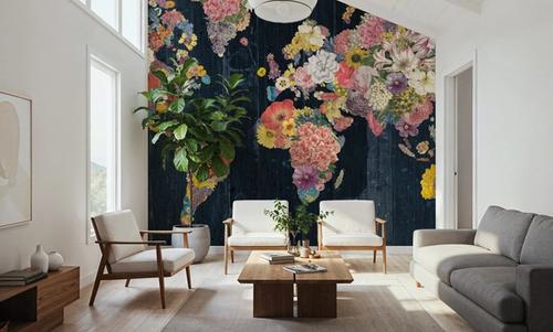 Botanical Floral Map