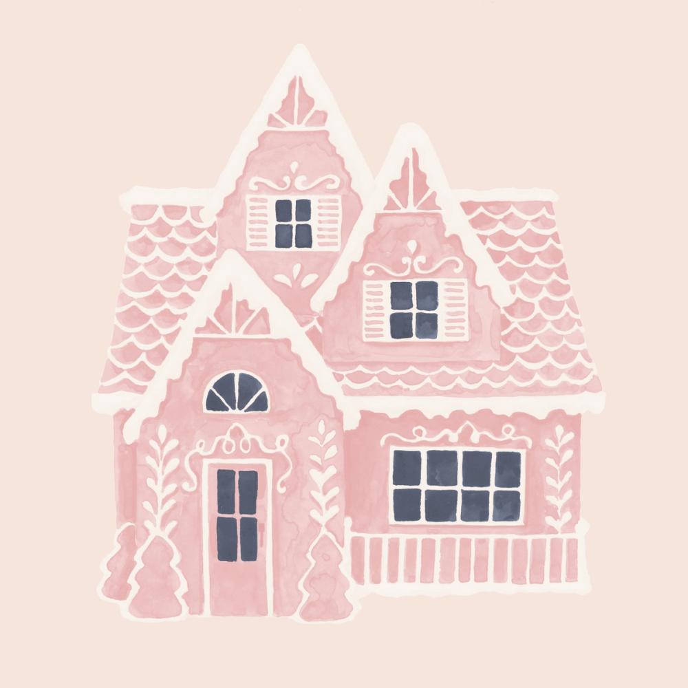Gingerbread Dream House II Pink