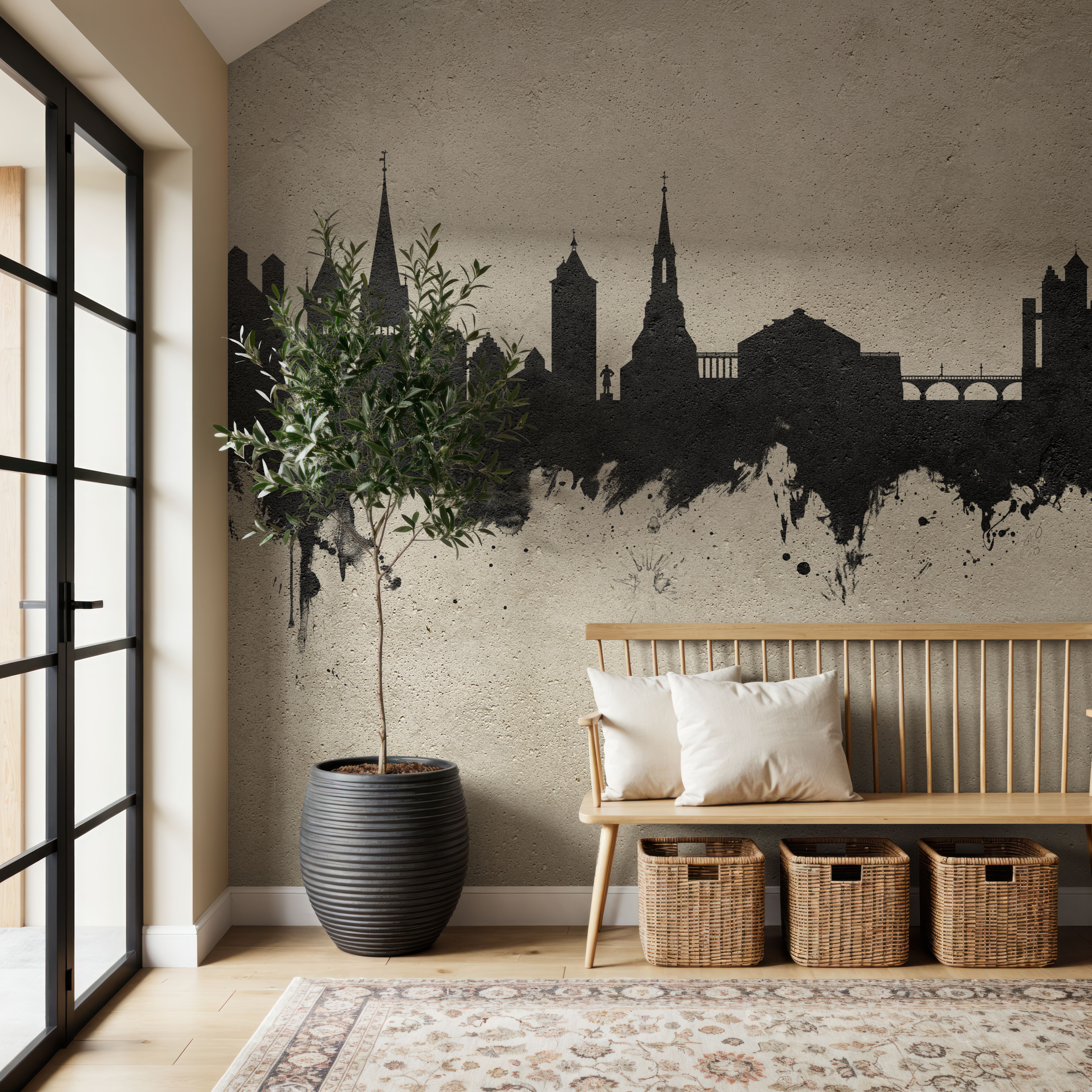 Schaffhausen Switzerland Skyline Concrete