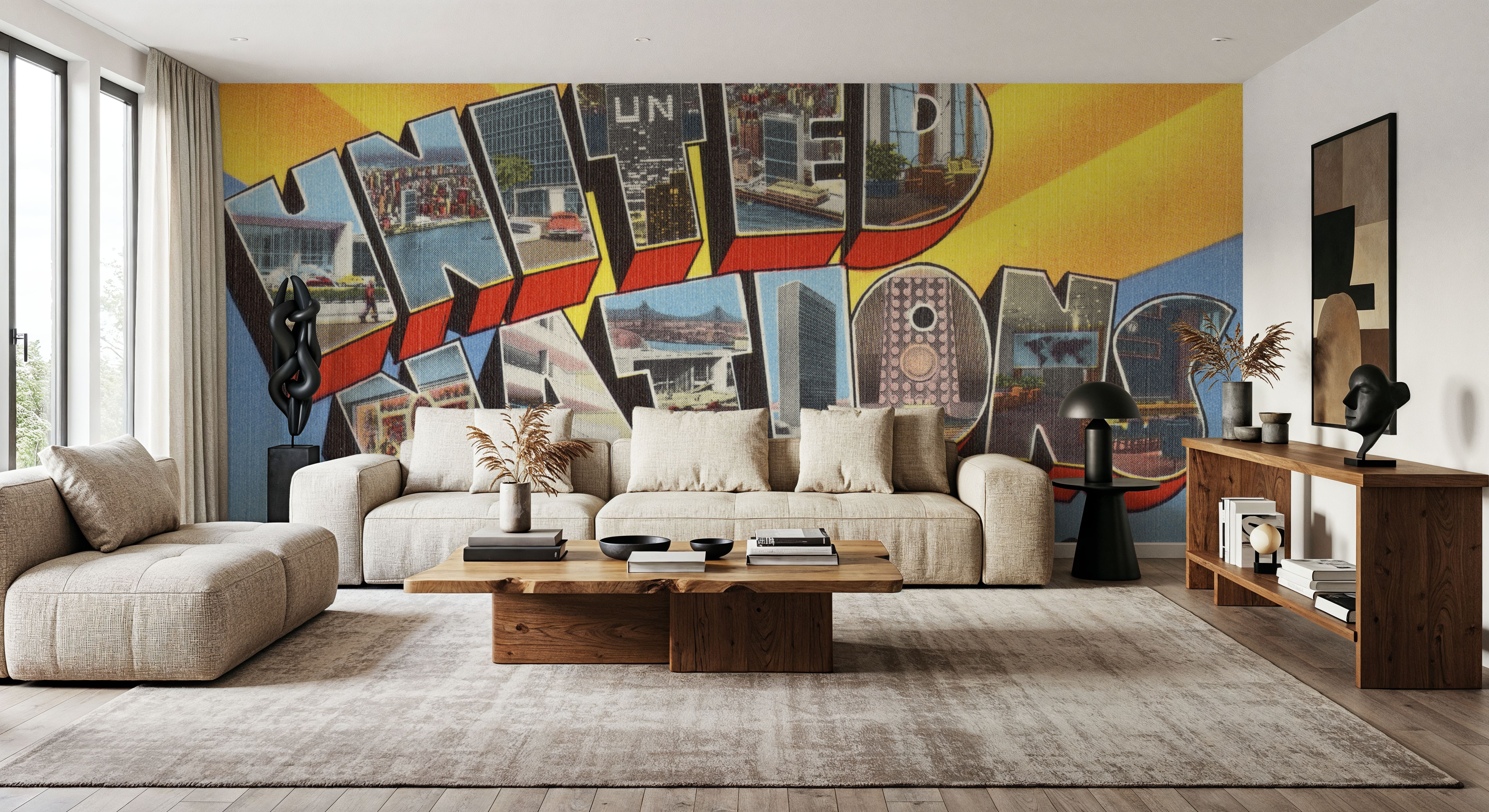 Greetings from the UN - Screenprint Postcard