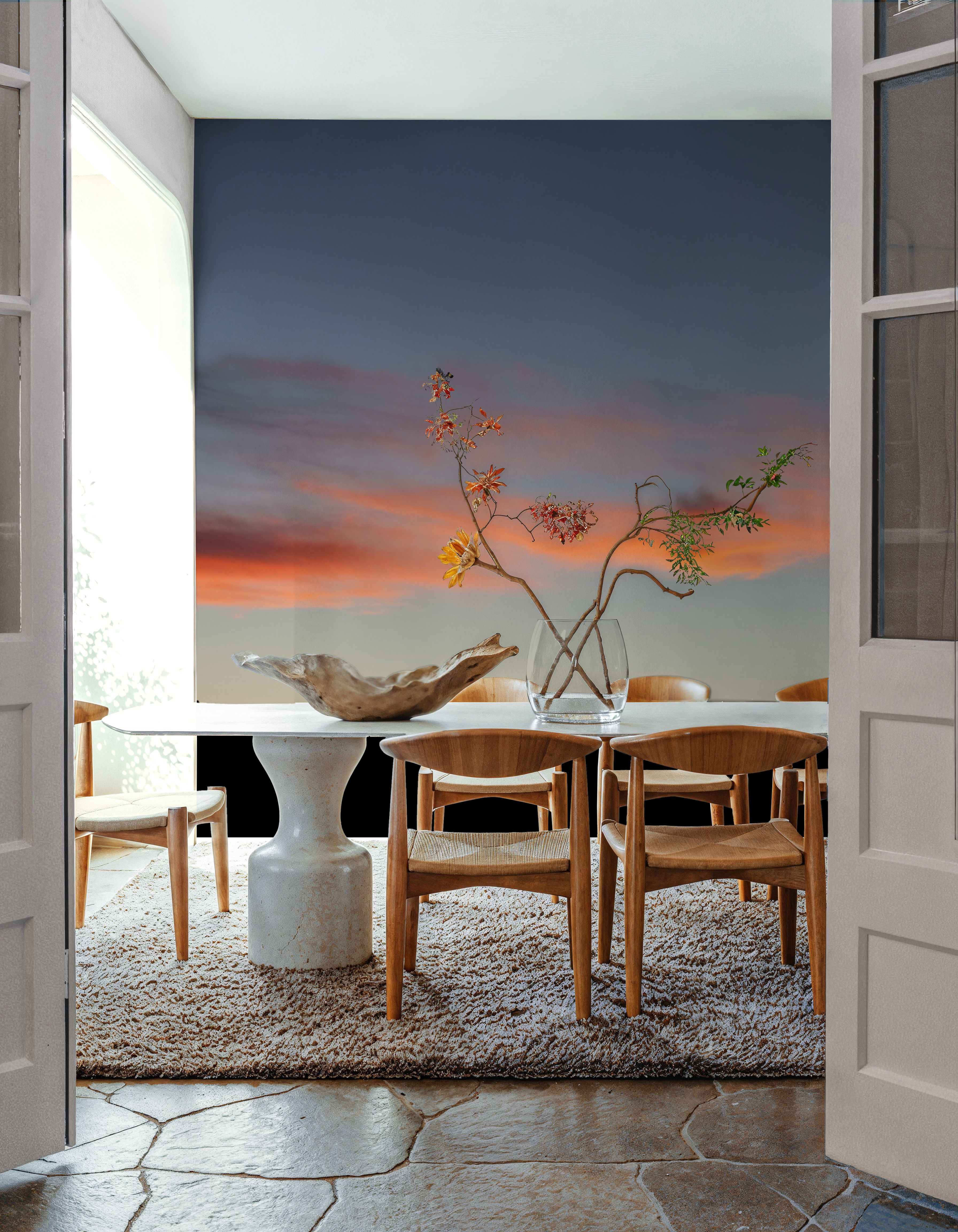 Papier Peint Panoramique - Mountain Twilight - Salon - Wallism Belgique - Encollage au mur ou Autocollant