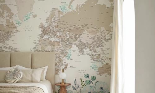 World Map Cities - Leanne