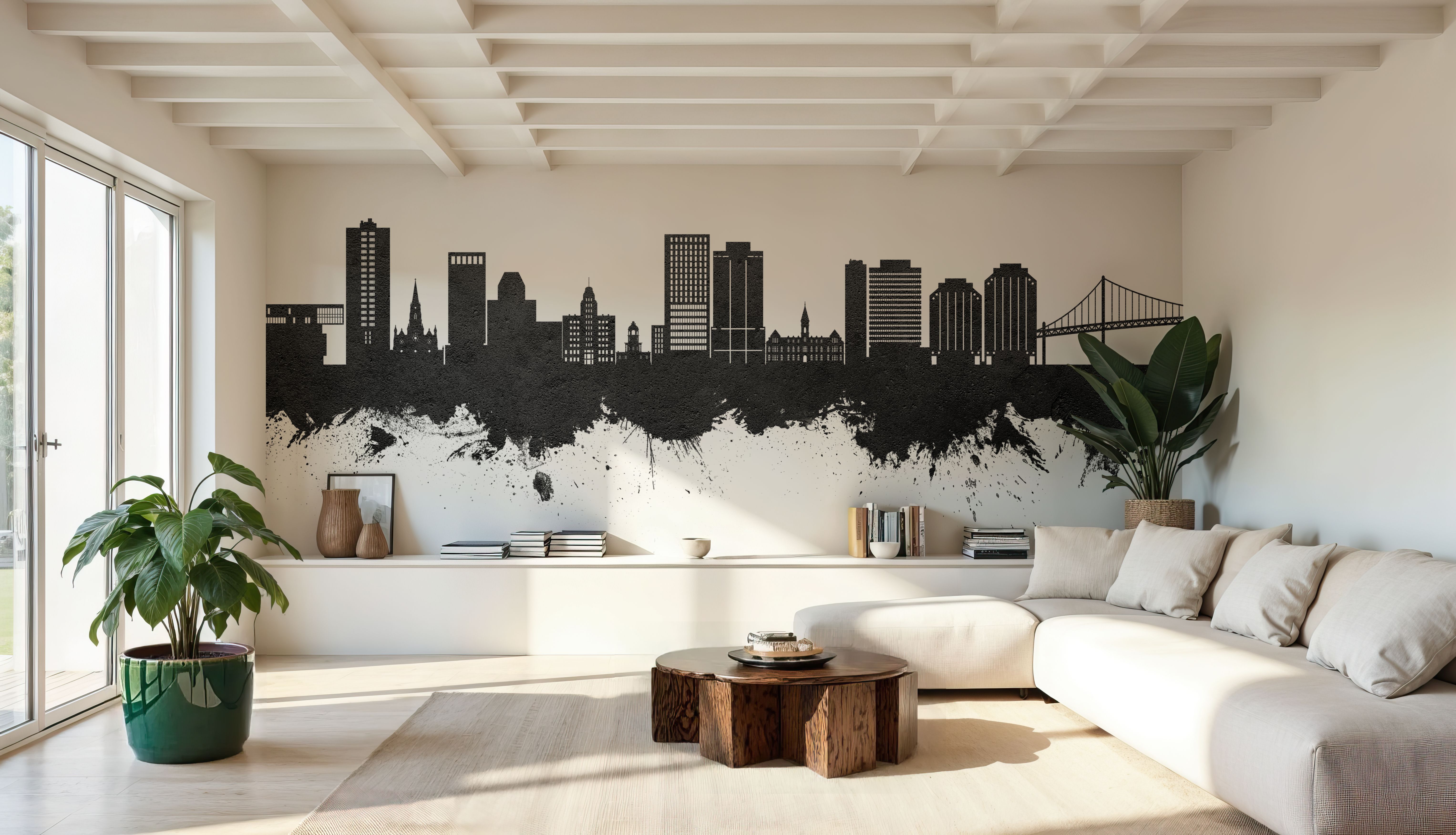 Halifax Canada Skyline Black & White