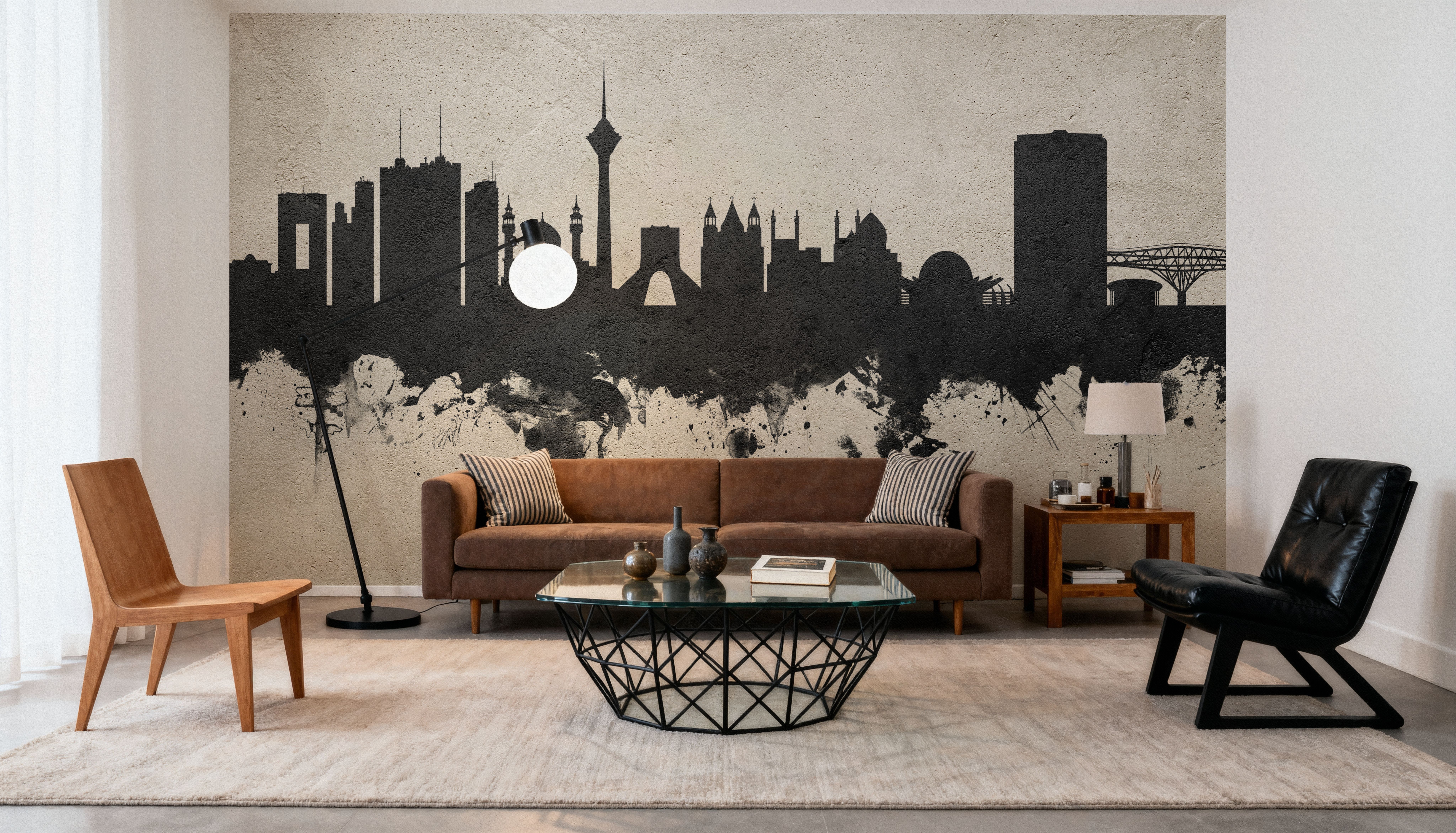 Tehran Iran Skyline Concrete