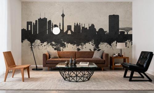Tehran Iran Skyline Concrete