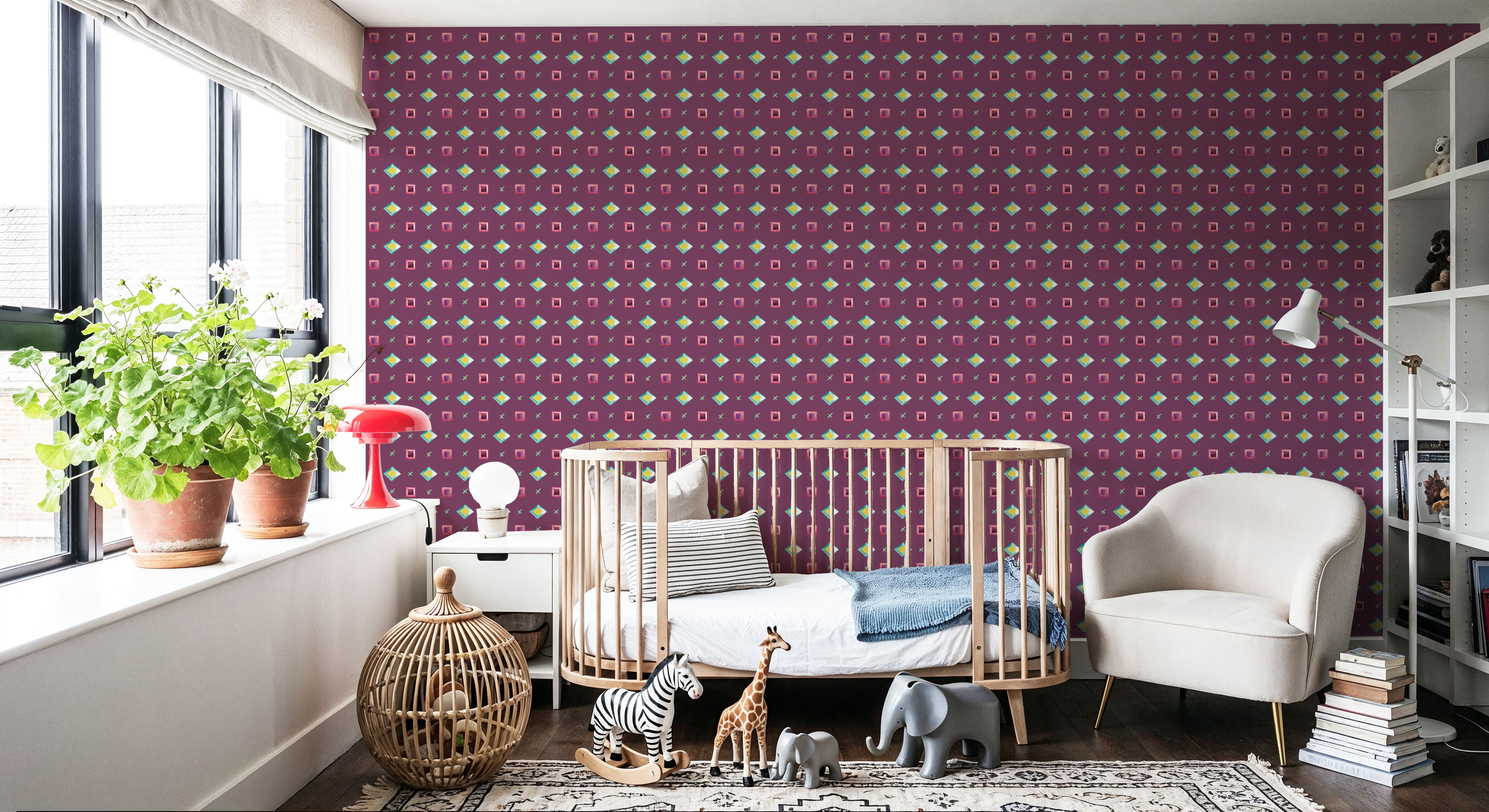 Boho Symbols Purple