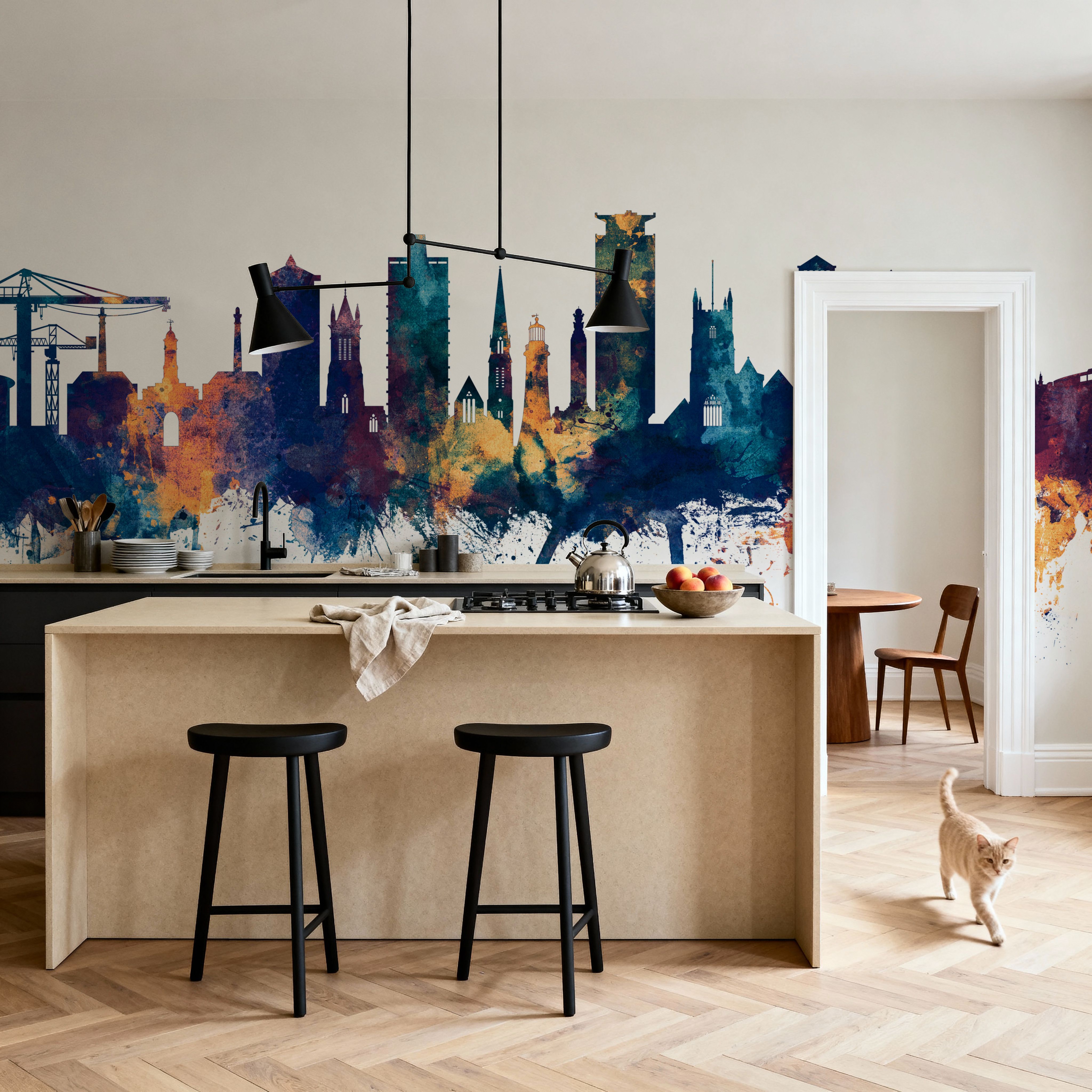 Plymouth England Skyline Blue & Bronze