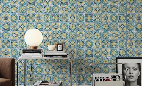 Maritime Tiles White and Blue