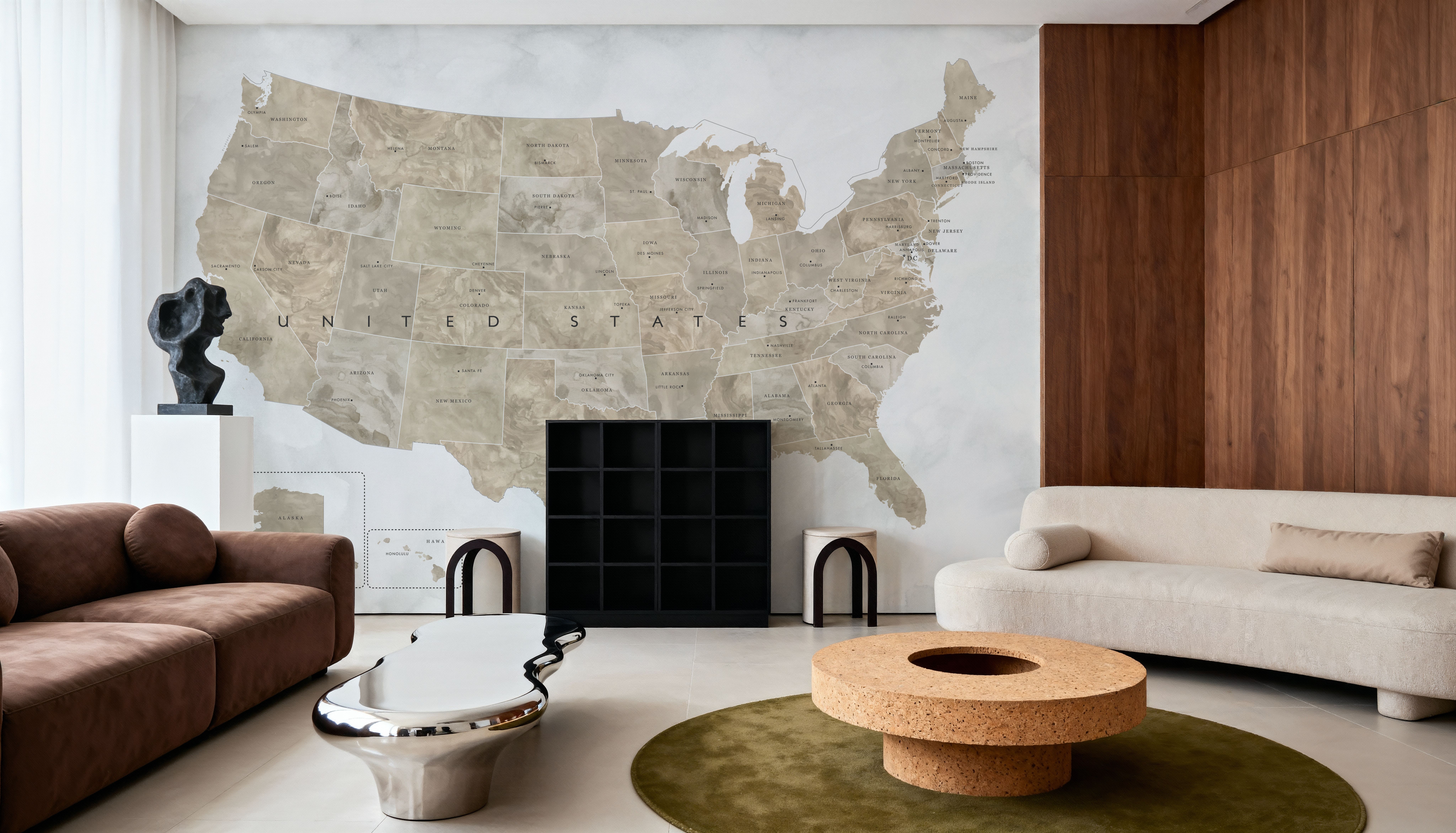 US State Map - Abey Wash