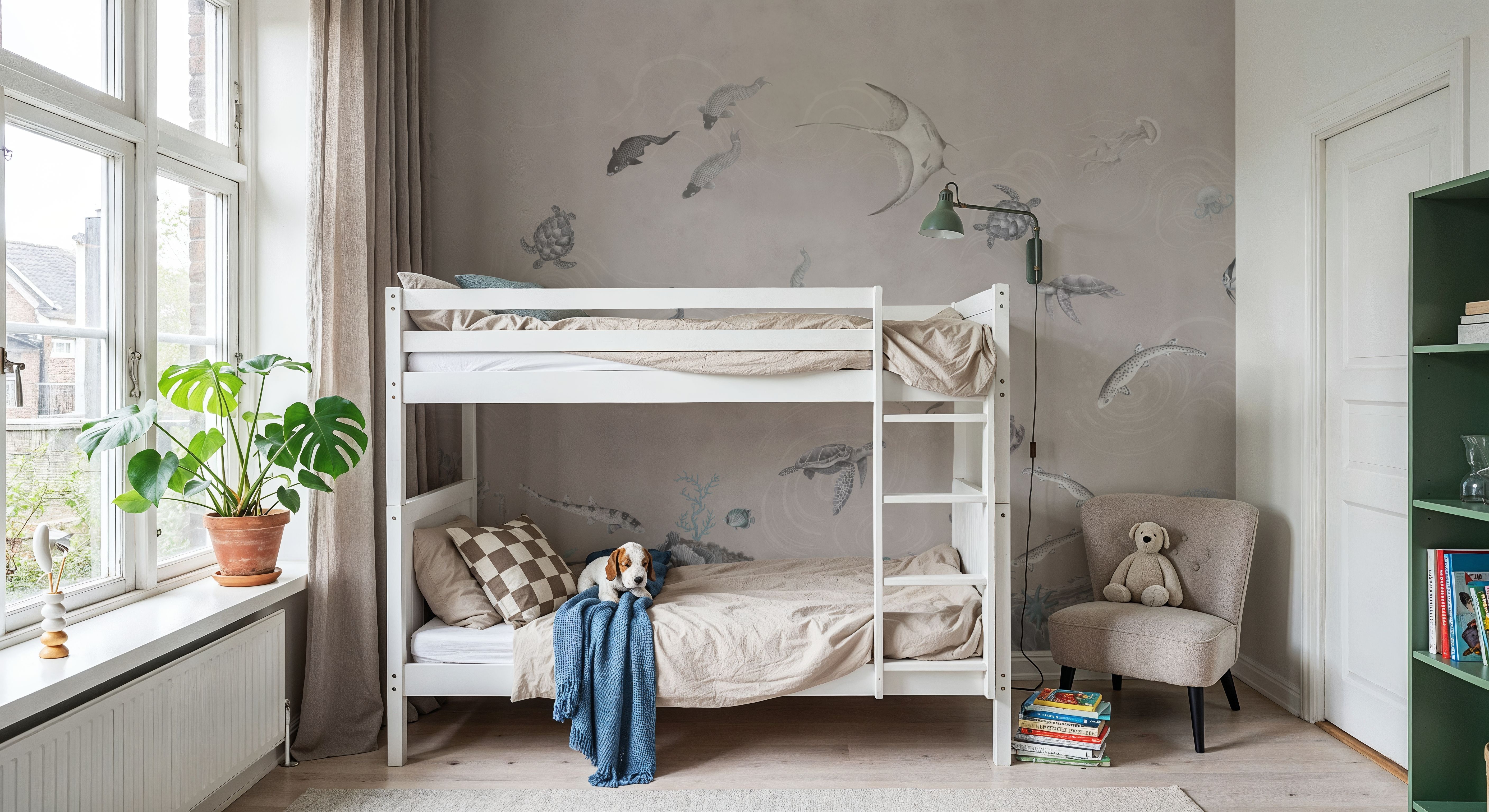 Great Reef, Beige, Wallpaper