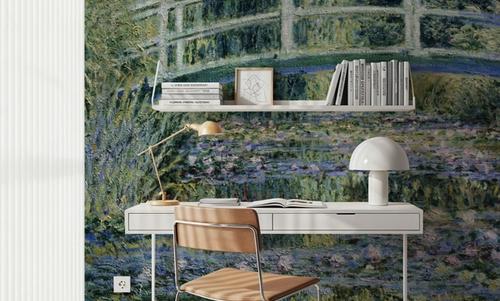 Water Lilies and Japanese Bridge
