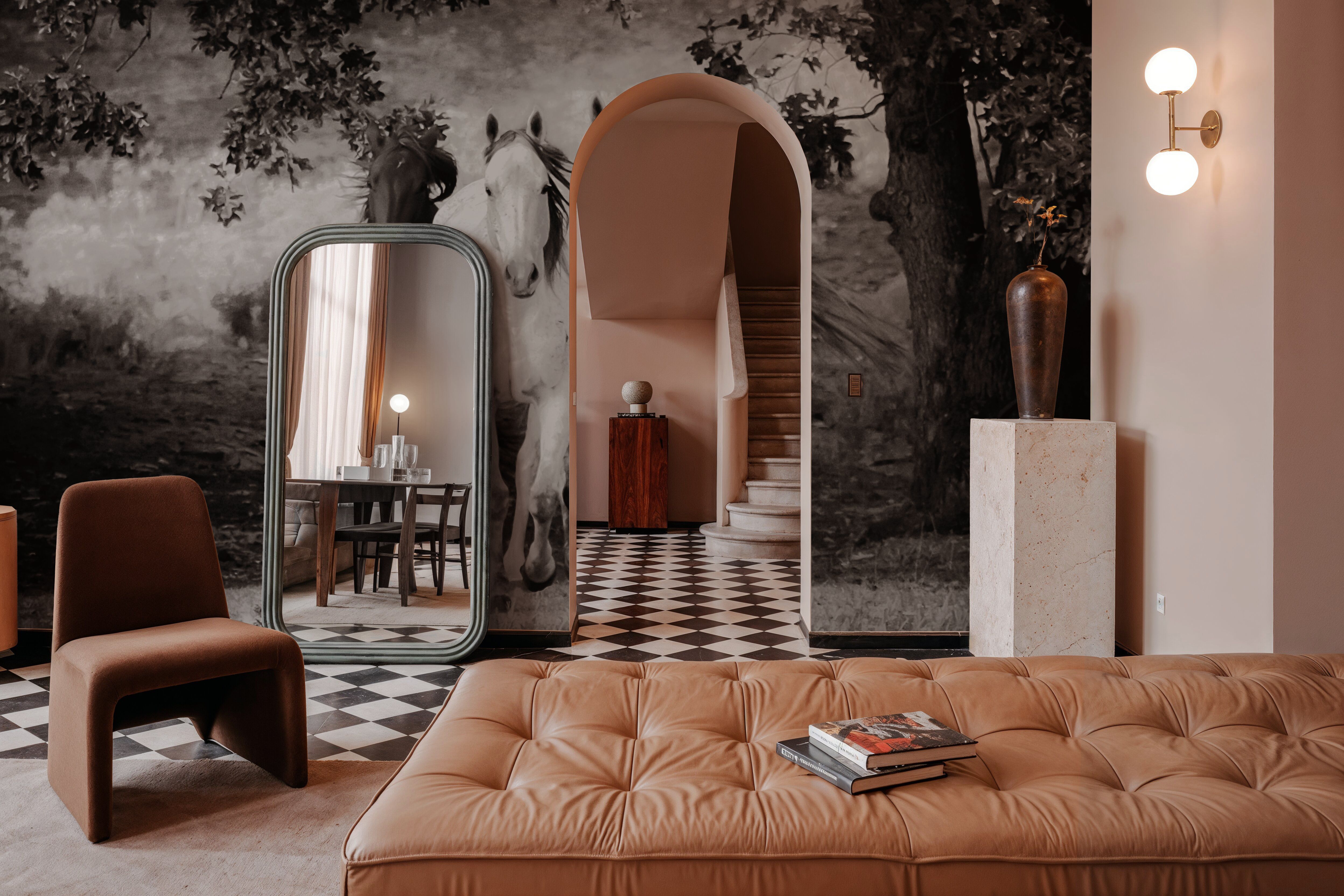 Three Wild Horses Sepia