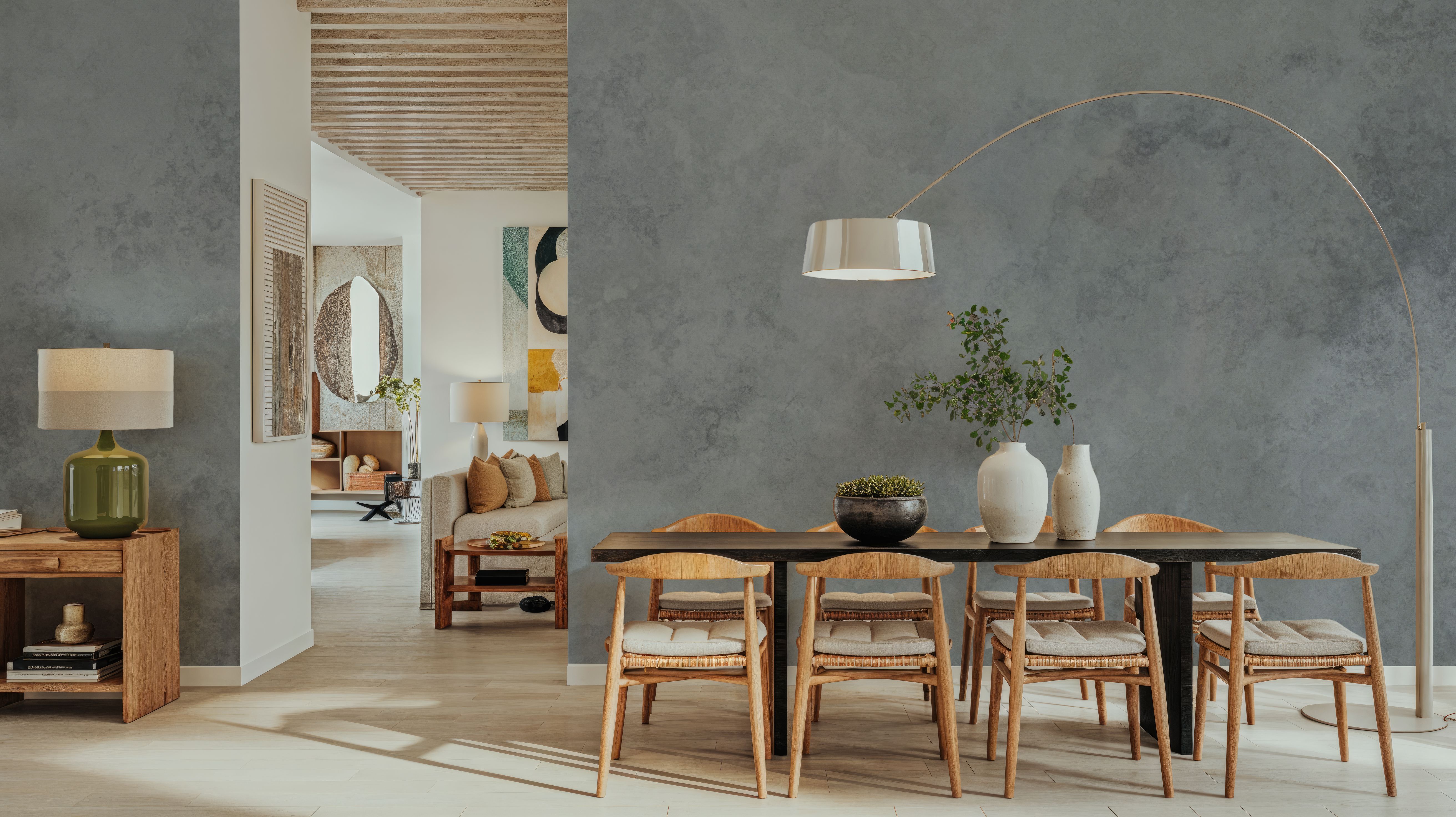 Subtle Plaster Wall, Grey