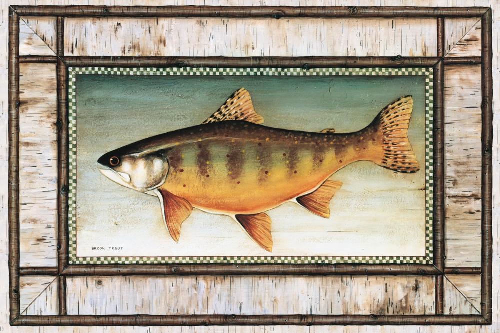 Brook Trout Birch Border