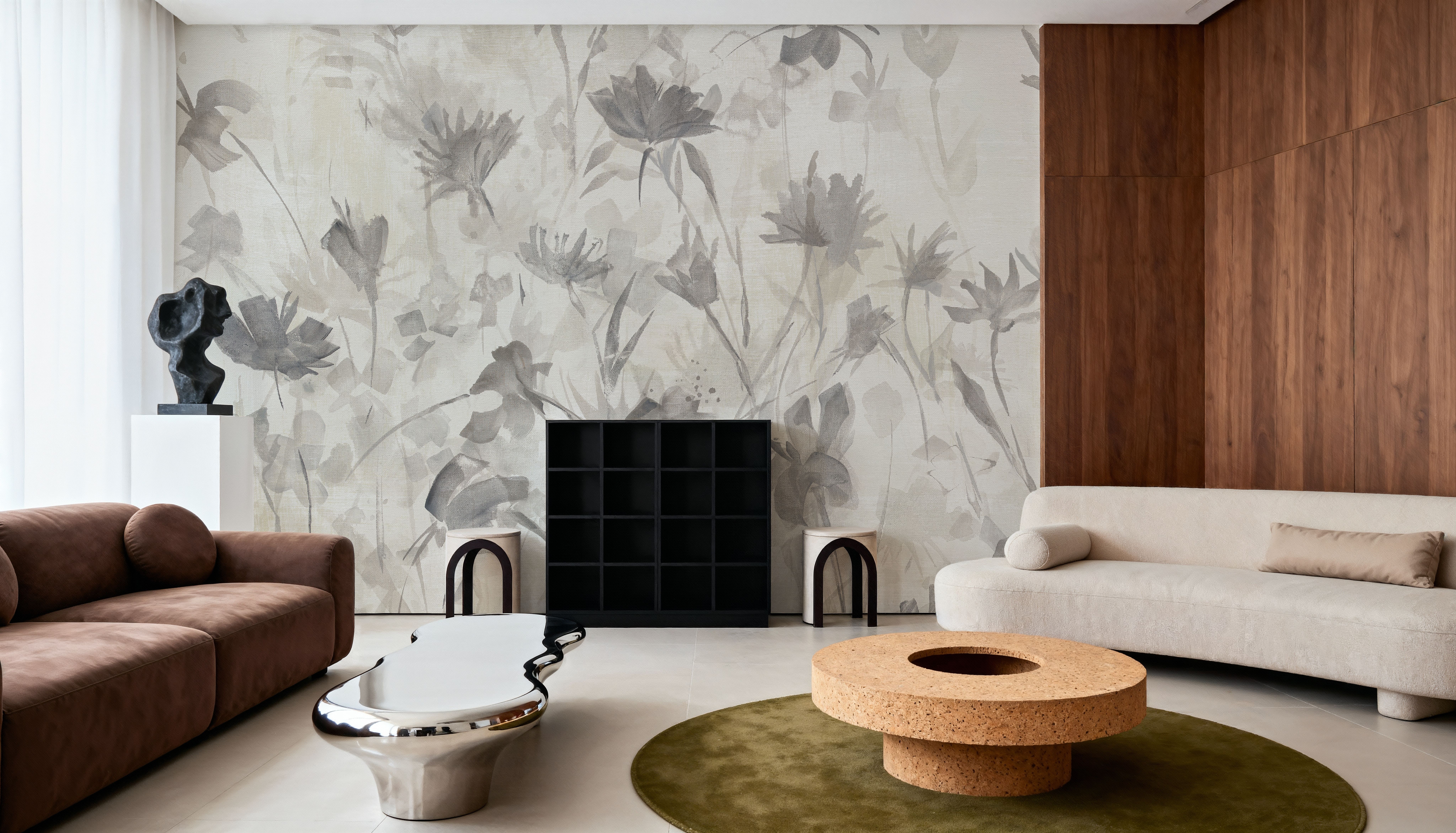 Garden Shadows III Purple Grey