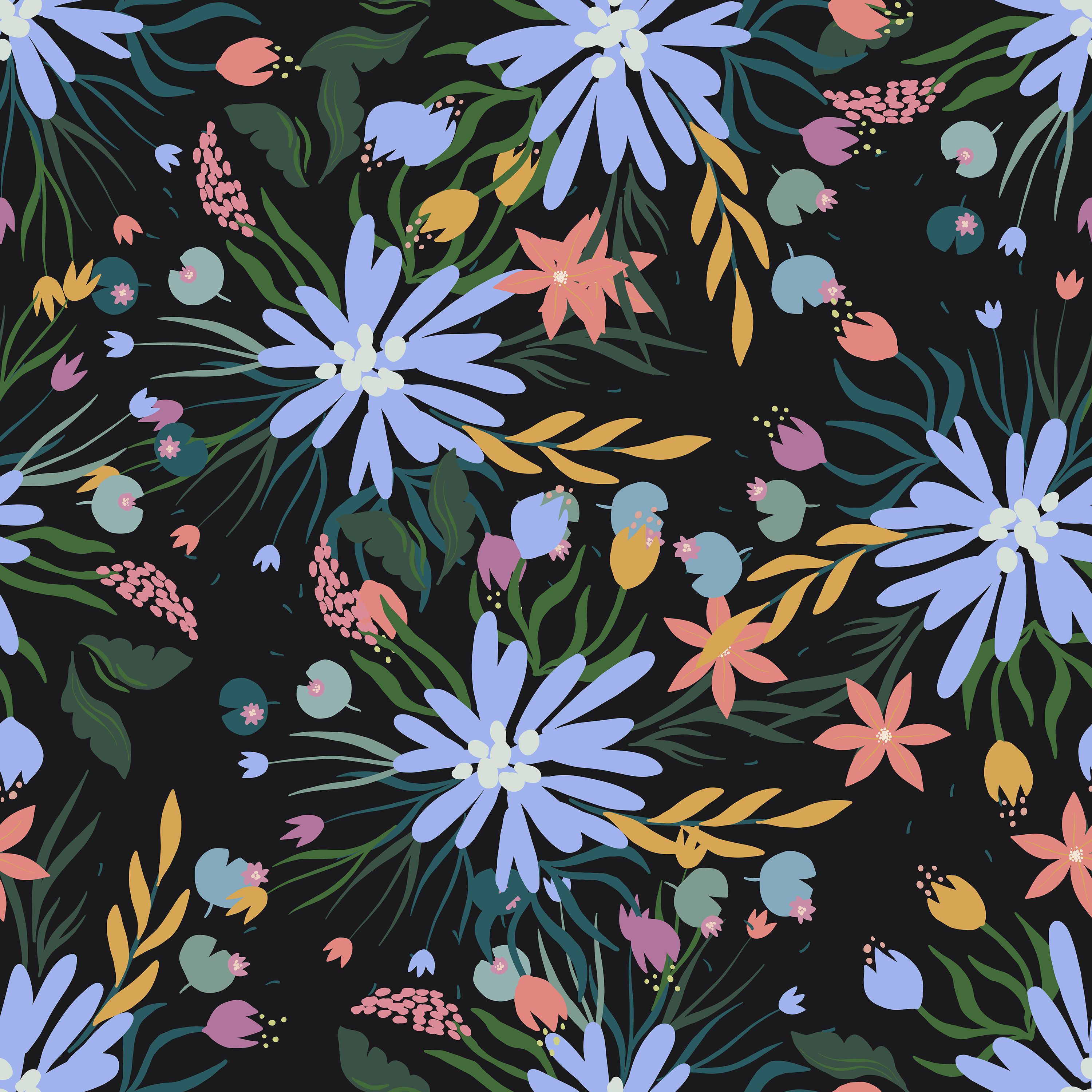 Floral Fireworks premium wallpaper | Shop tailored walls on wallism.com