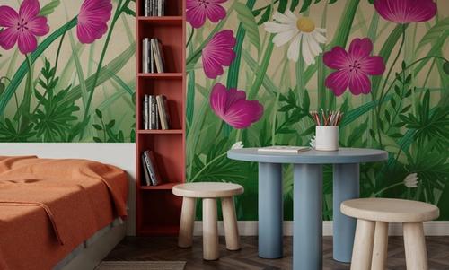 Geranium Meadow, Beige