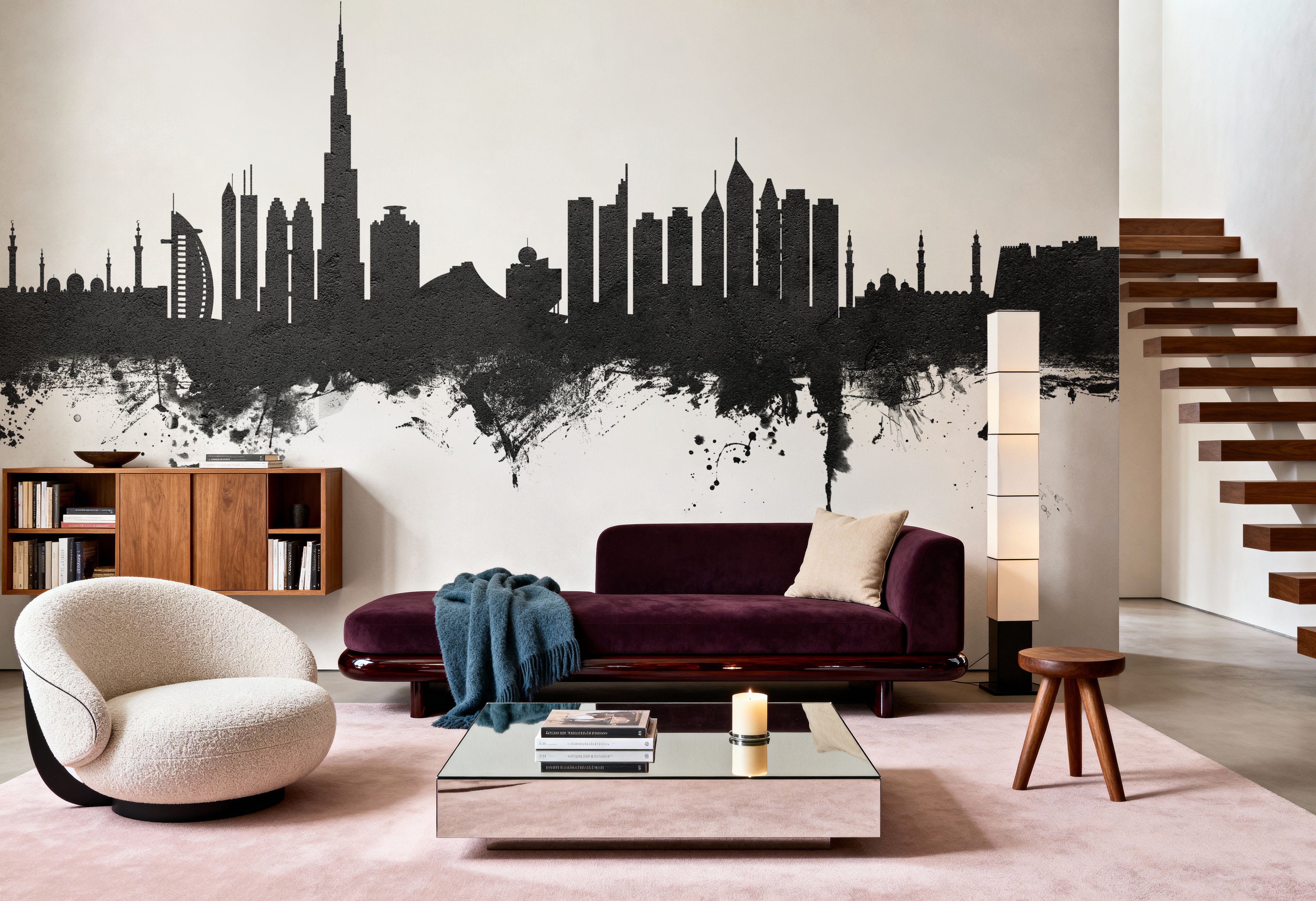 Dubai Skyline Black & White