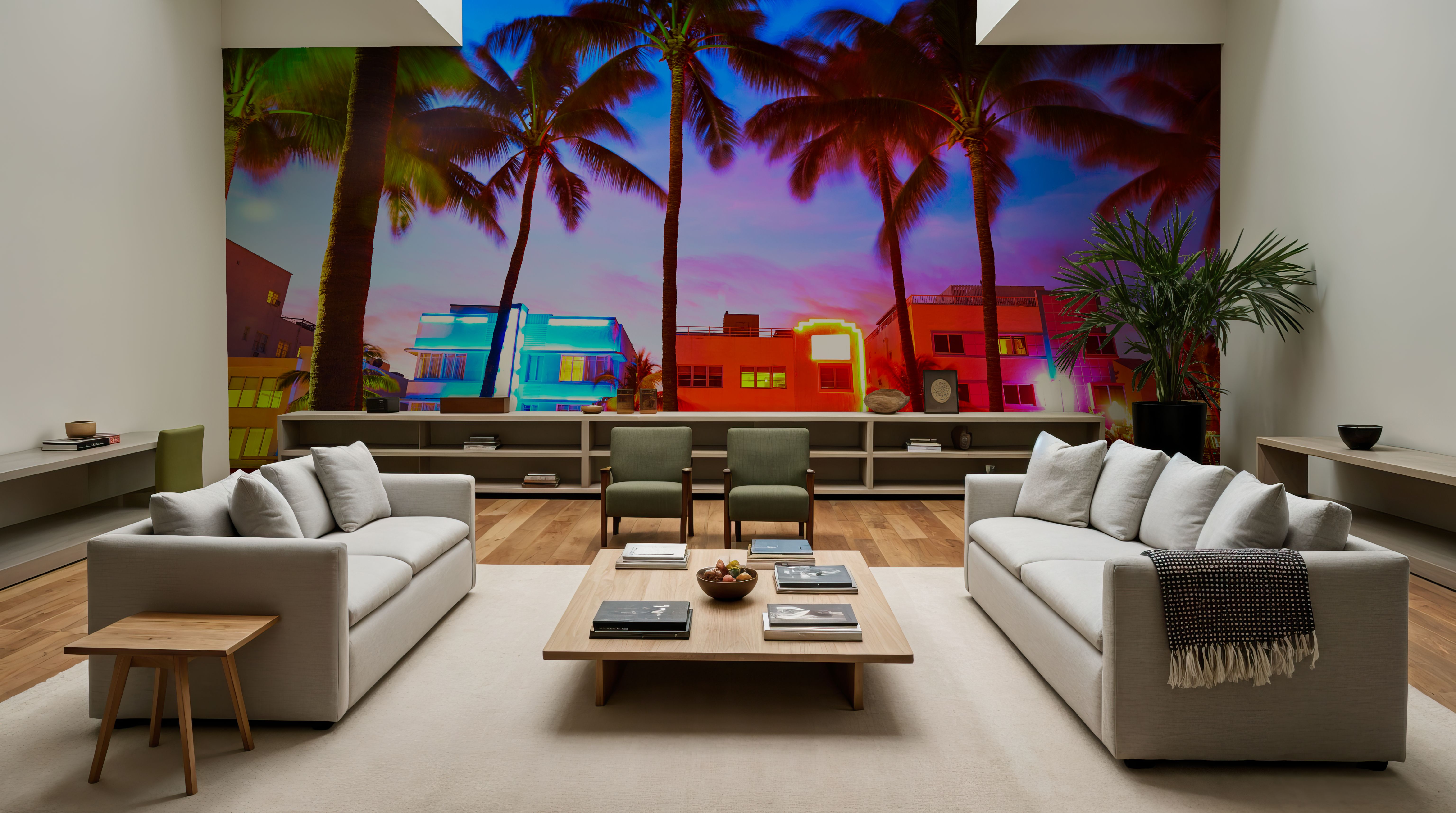 South Beach Lights, Papier peint