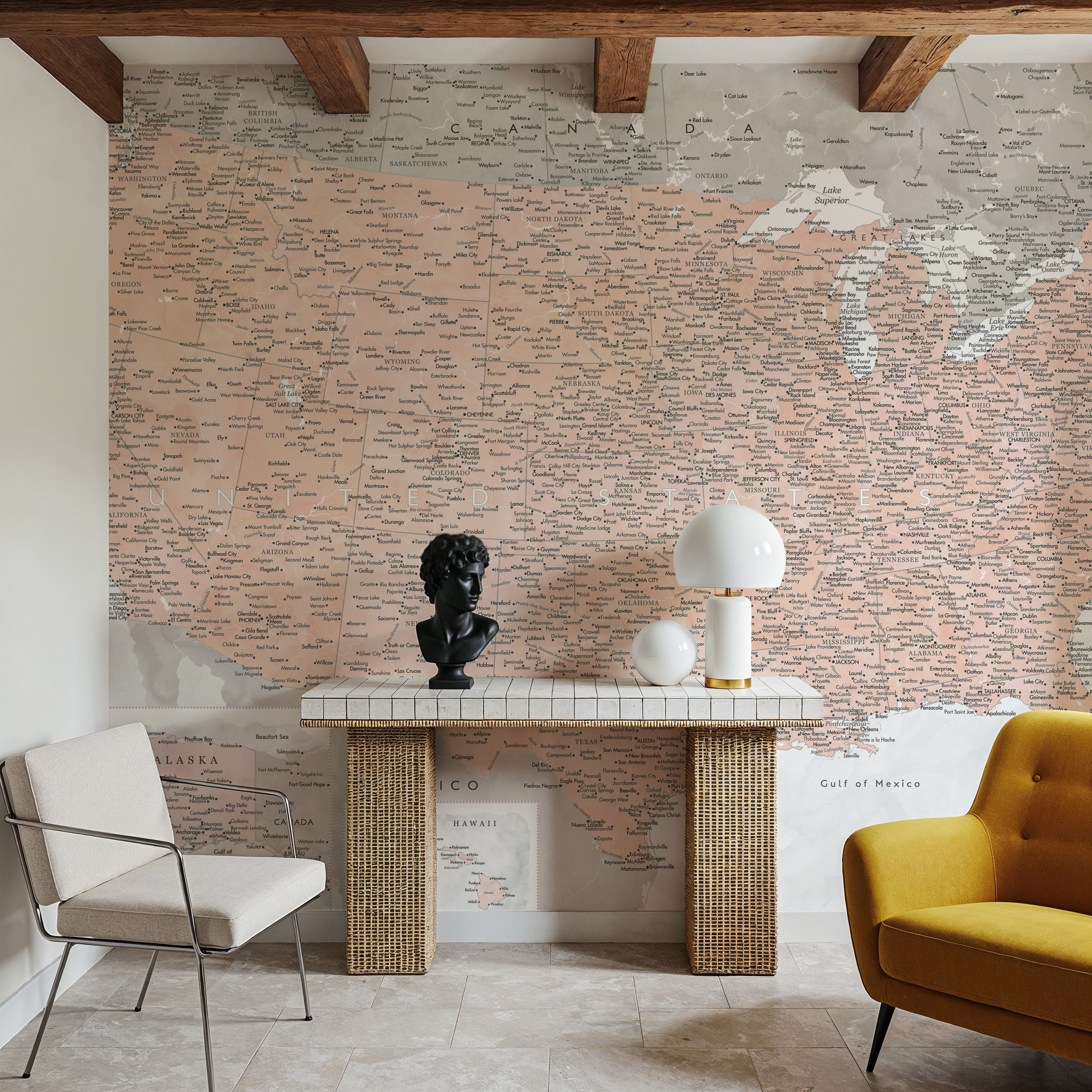 US Map Detailed - Lynette
