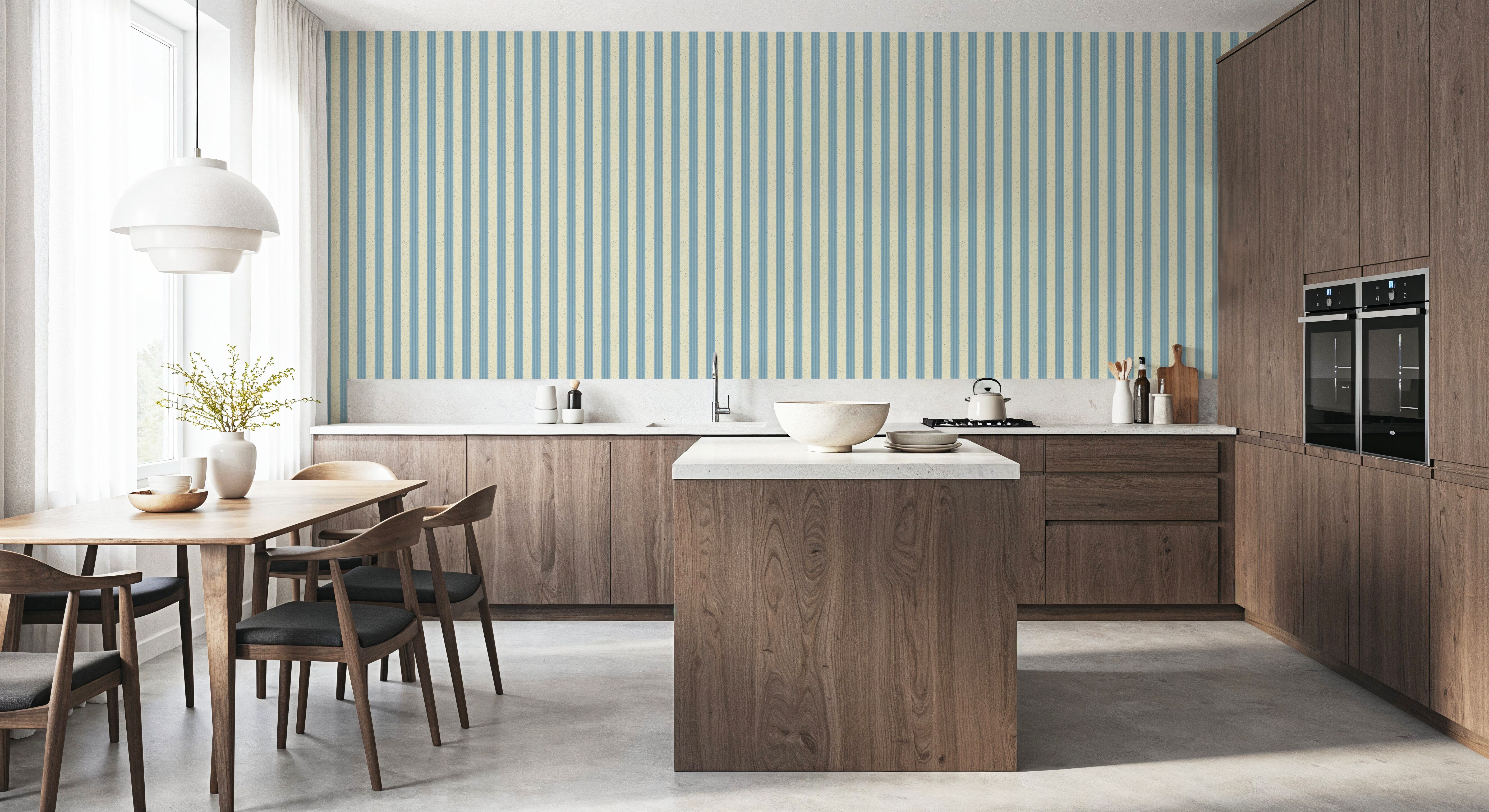 Ticking Awning Stripes, Baby Blue