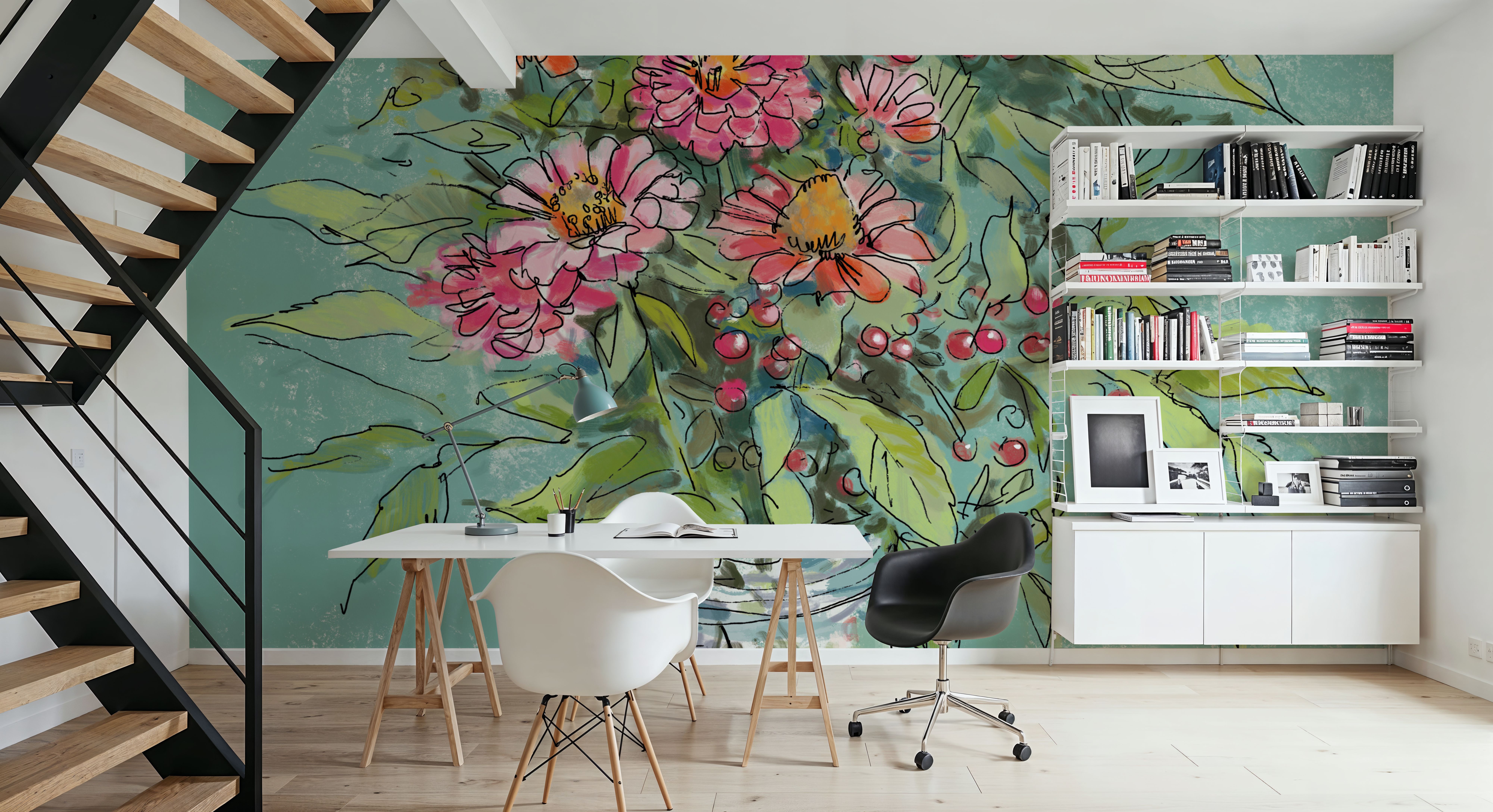 Zinnias in Glass Jar