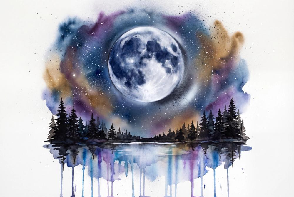 Forest Lake II - Powerful Moon Series