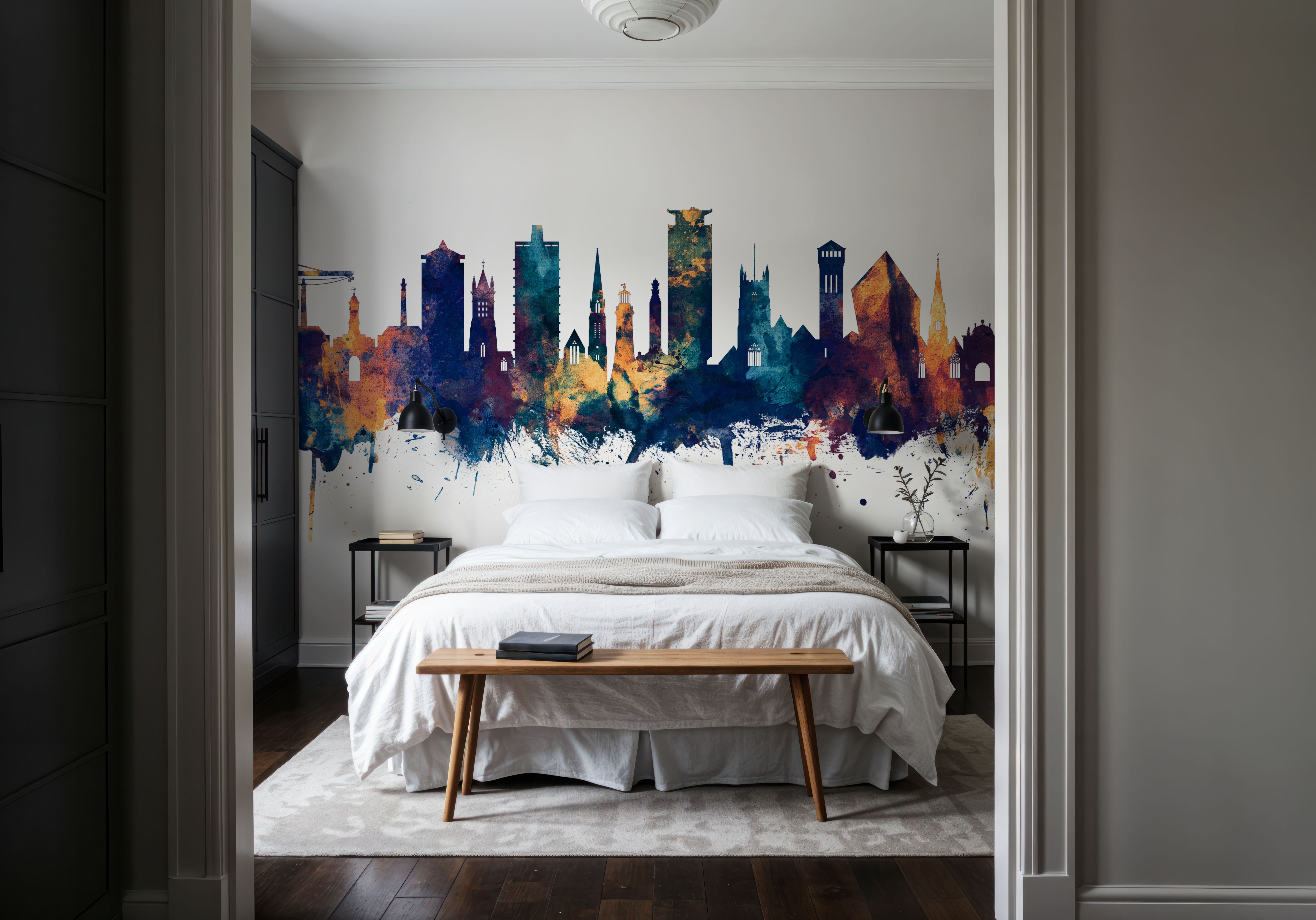 Plymouth England Skyline Blue & Bronze