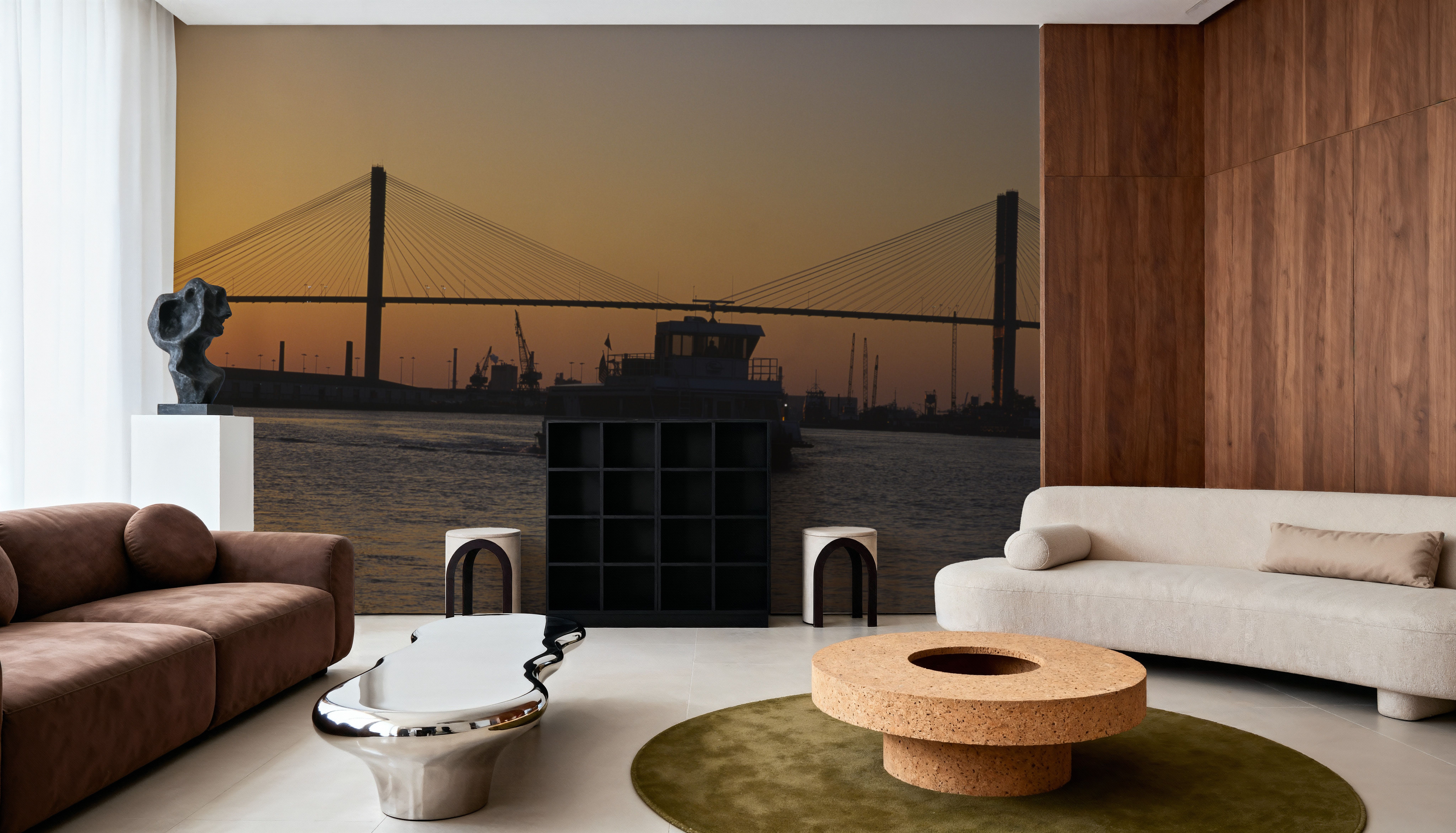 Golden Bridge Silhouette,