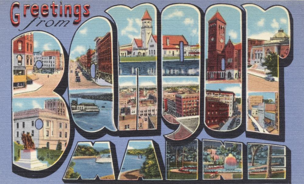 Greetings from Bangor - Screenprint Postcard