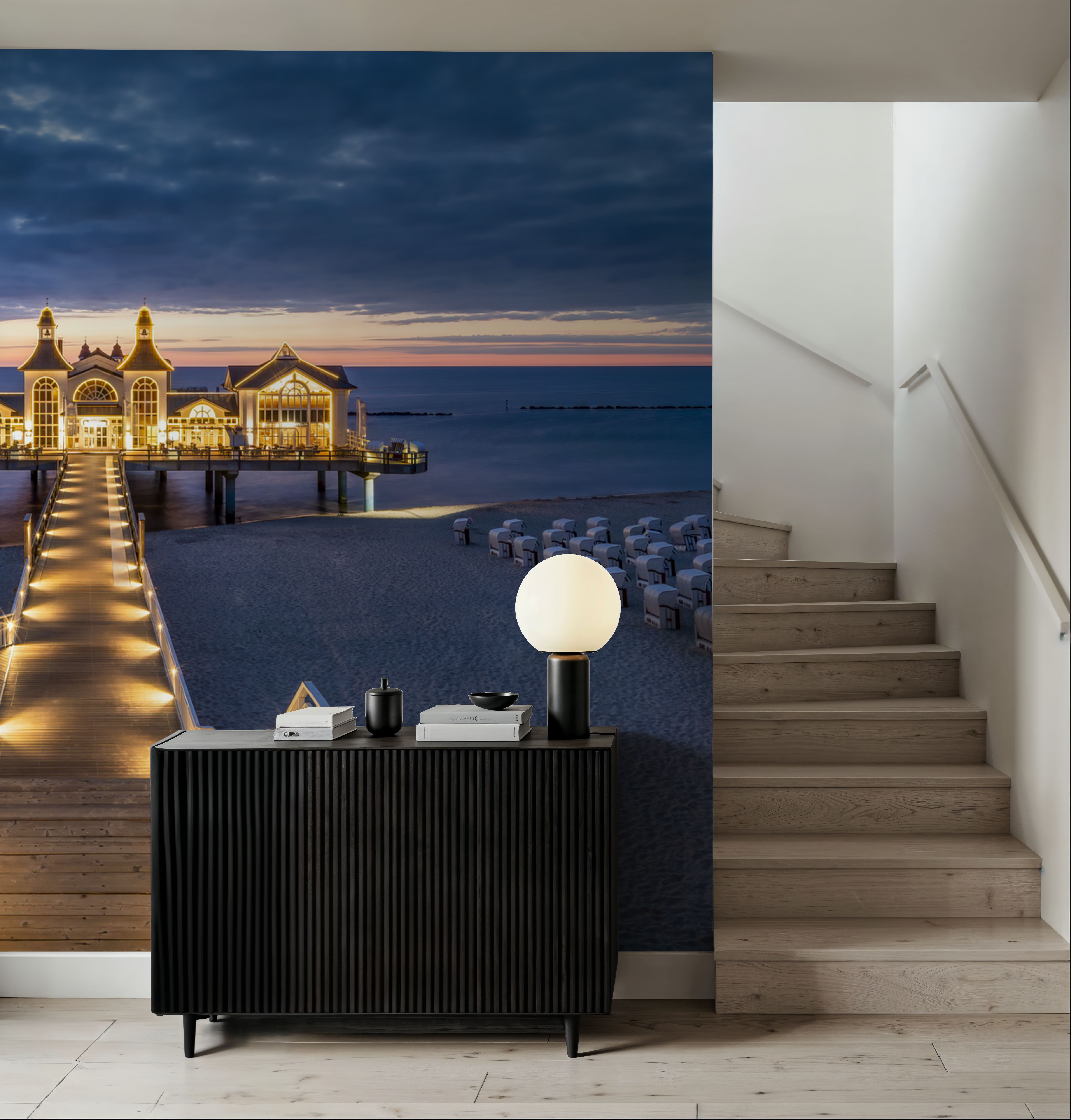 Sellin Pier at Night Panorama