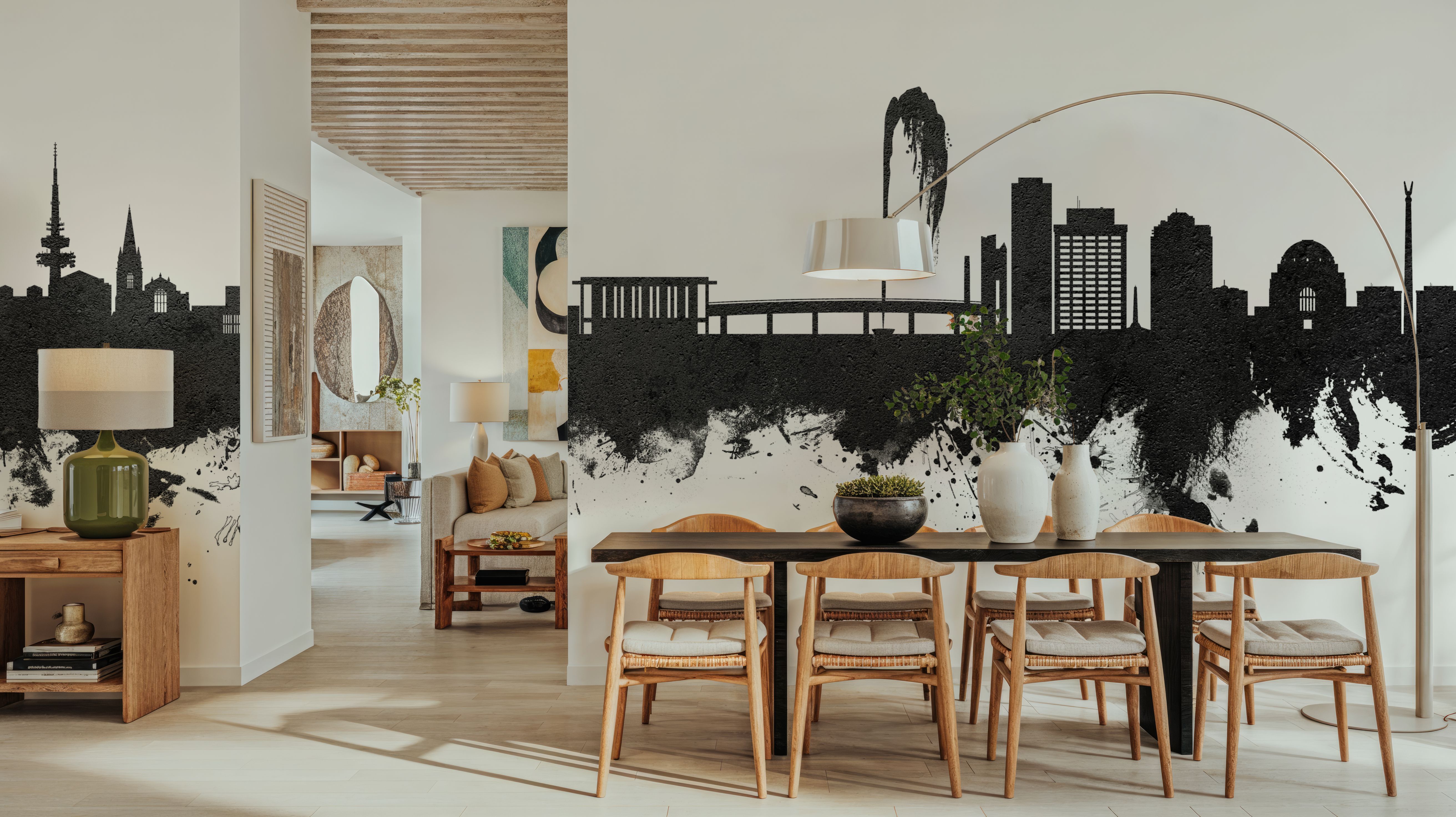 Canberra Skyline Black & White