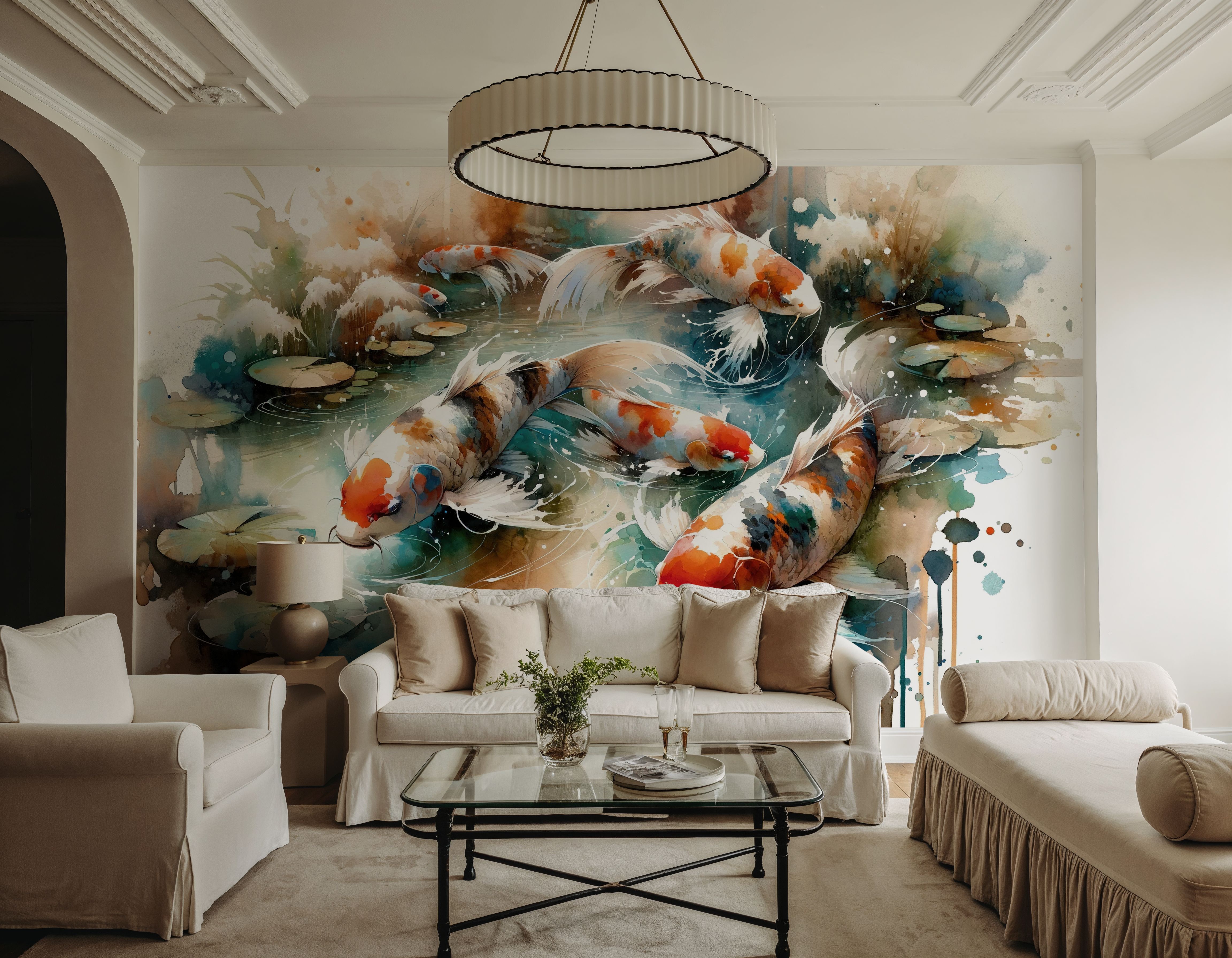 Koi Fishes in Watercolor