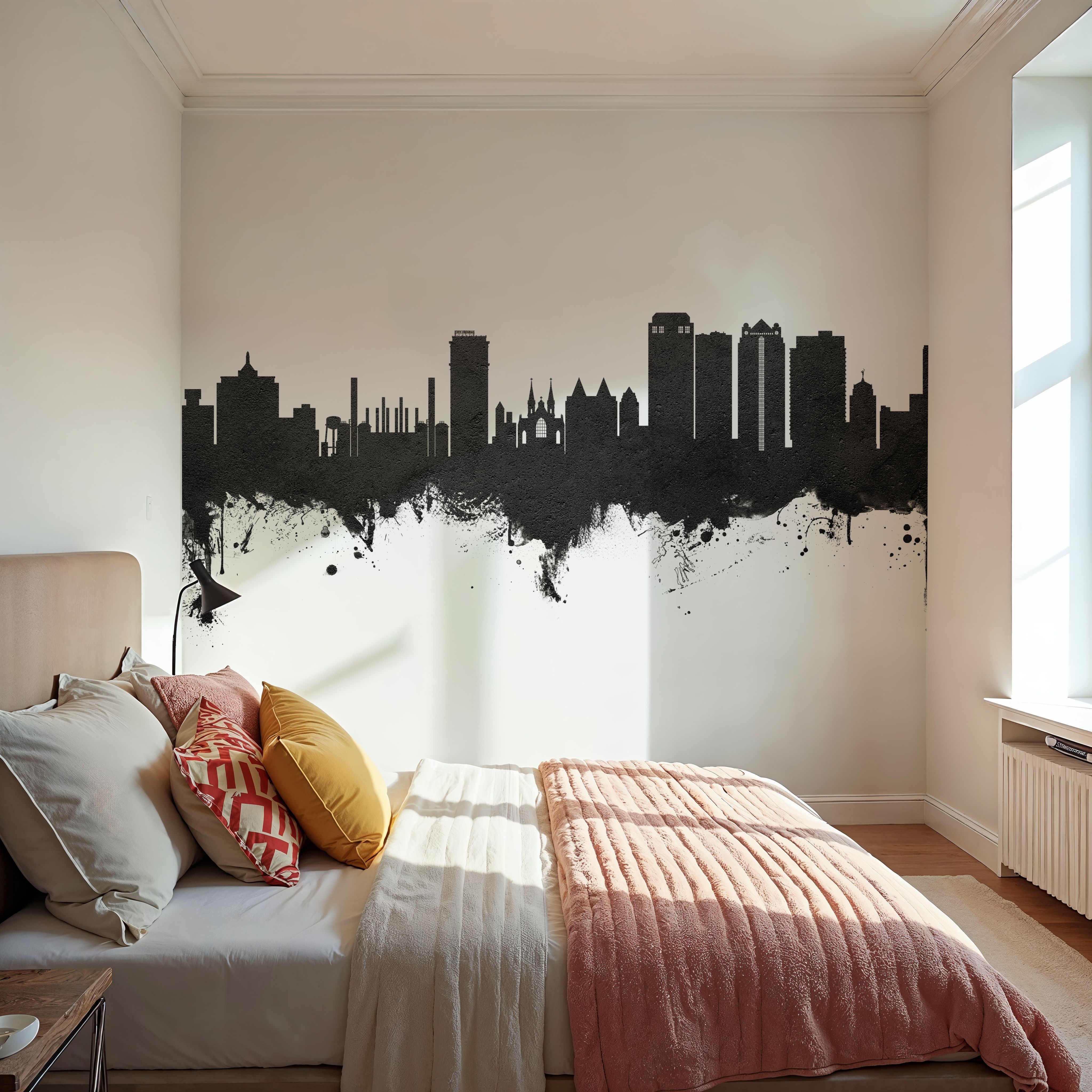 Birmingham Alabama Skyline Black & White