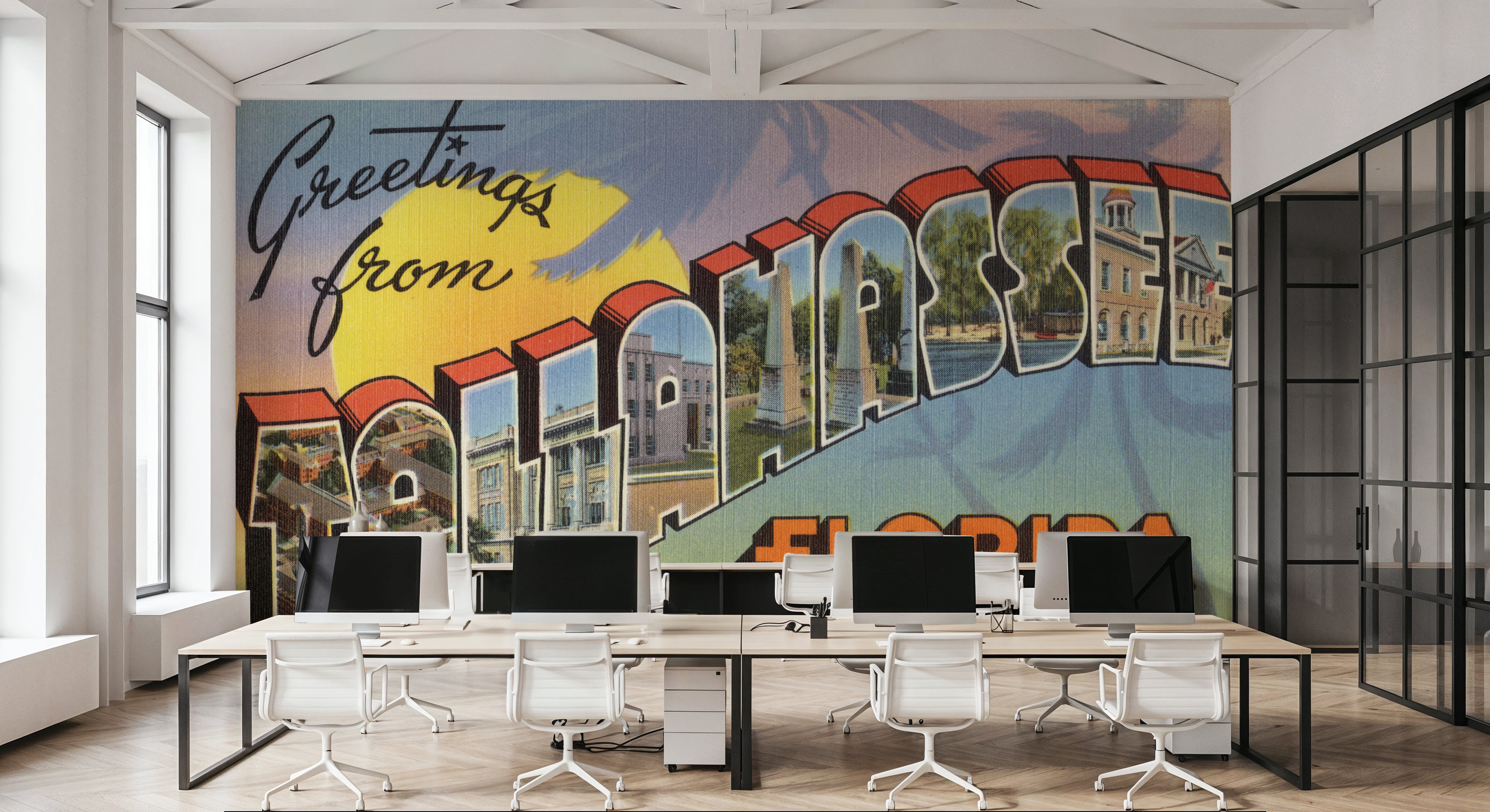 Greetings from Tallahassee - Screenprint Postcard
