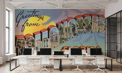 Greetings from Tallahassee - Screenprint Postcard