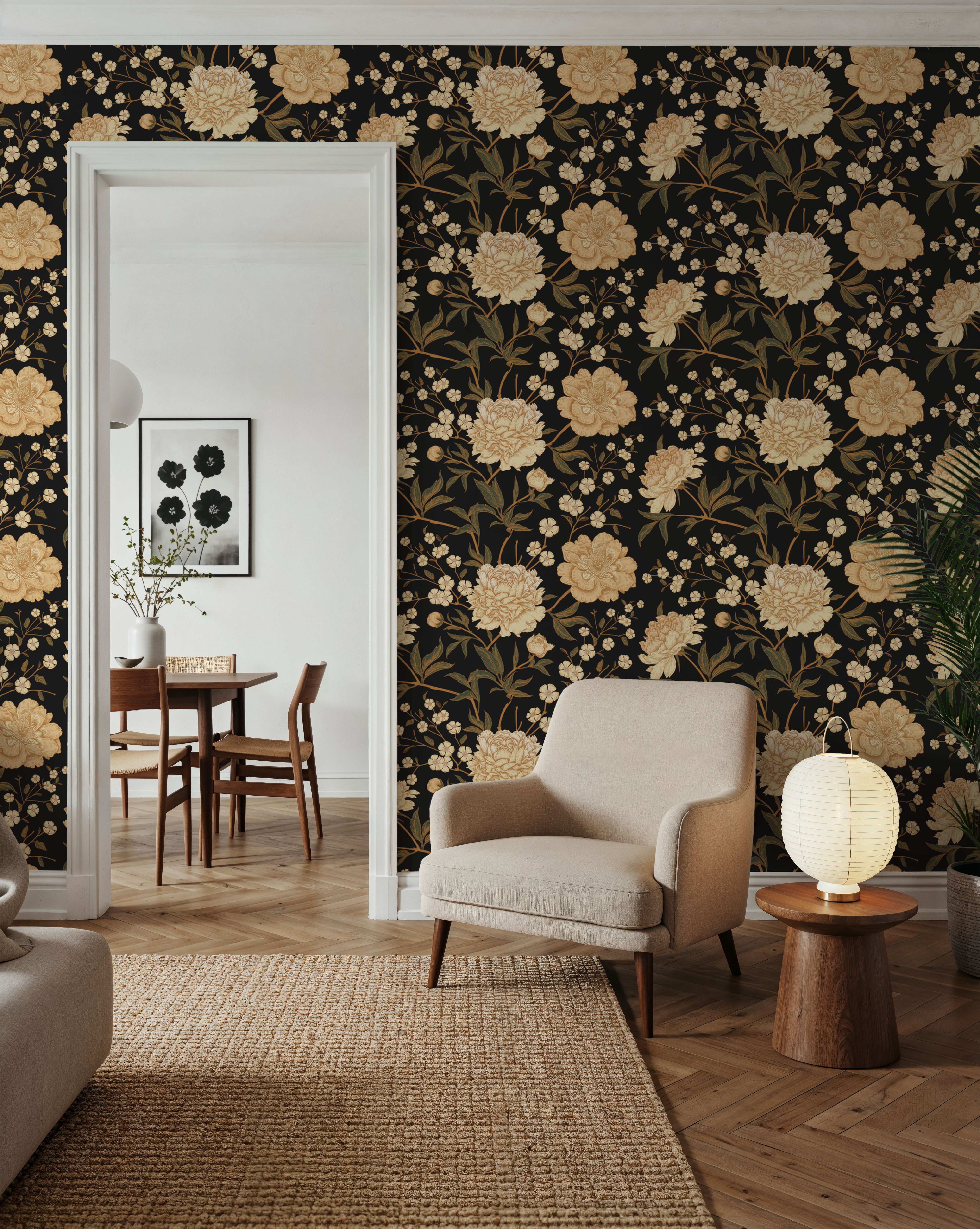 Vintage Peonies Pattern