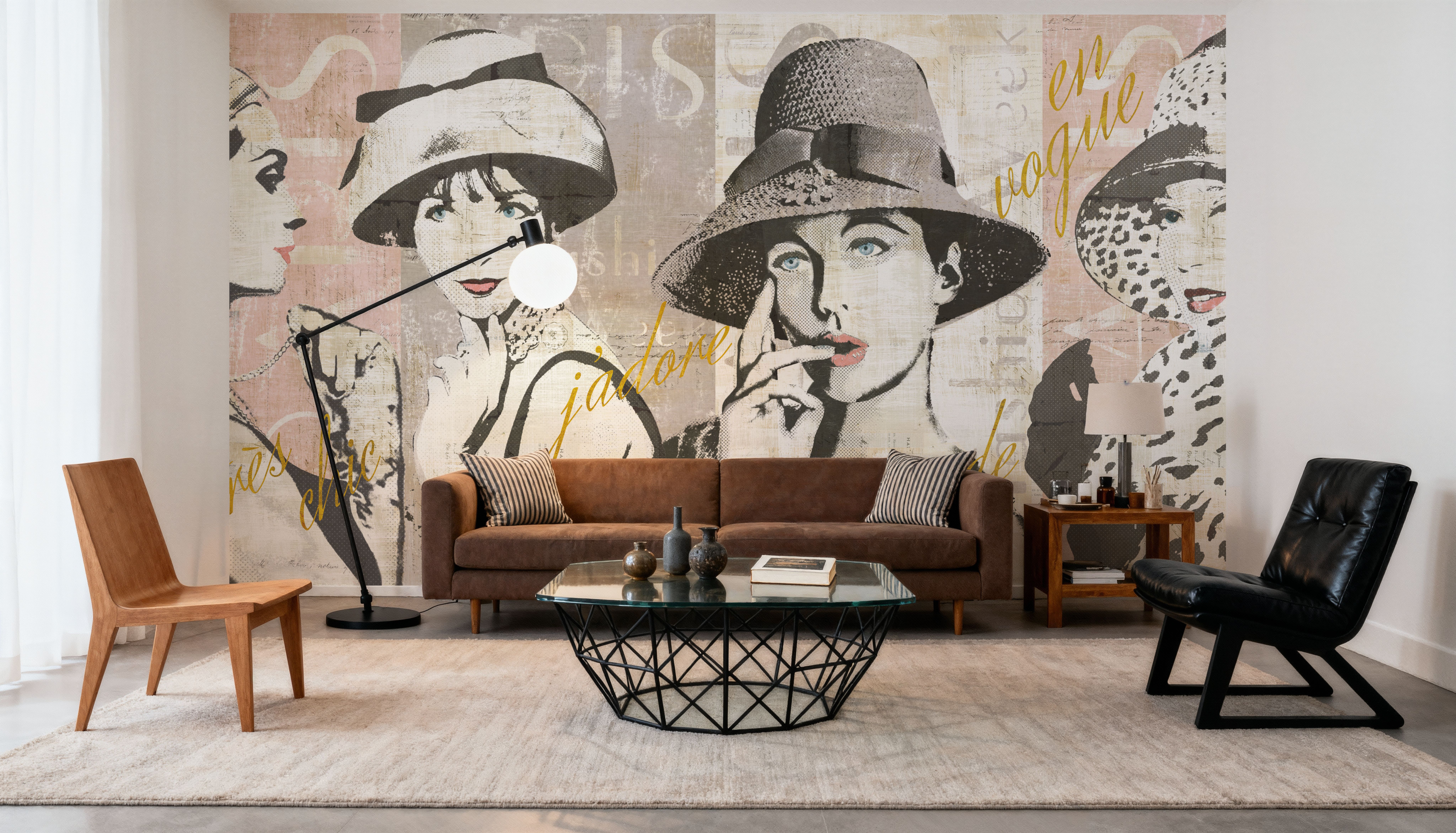 Fashion Week Paris Halftone V, Tapeten