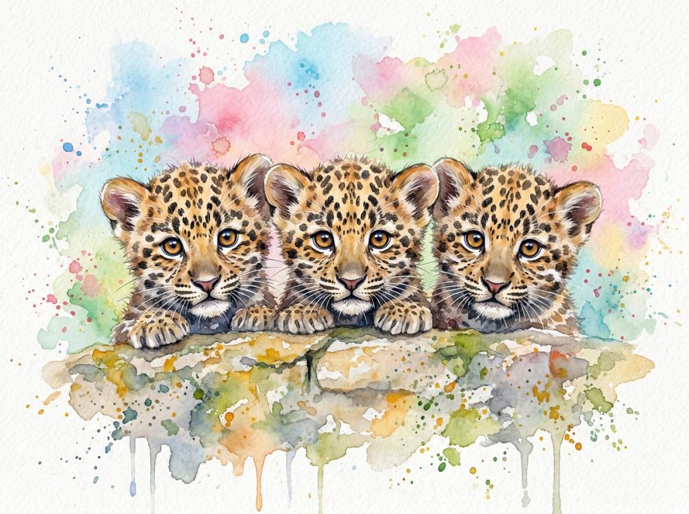Leopard Cubs - Cute Baby Animals Series