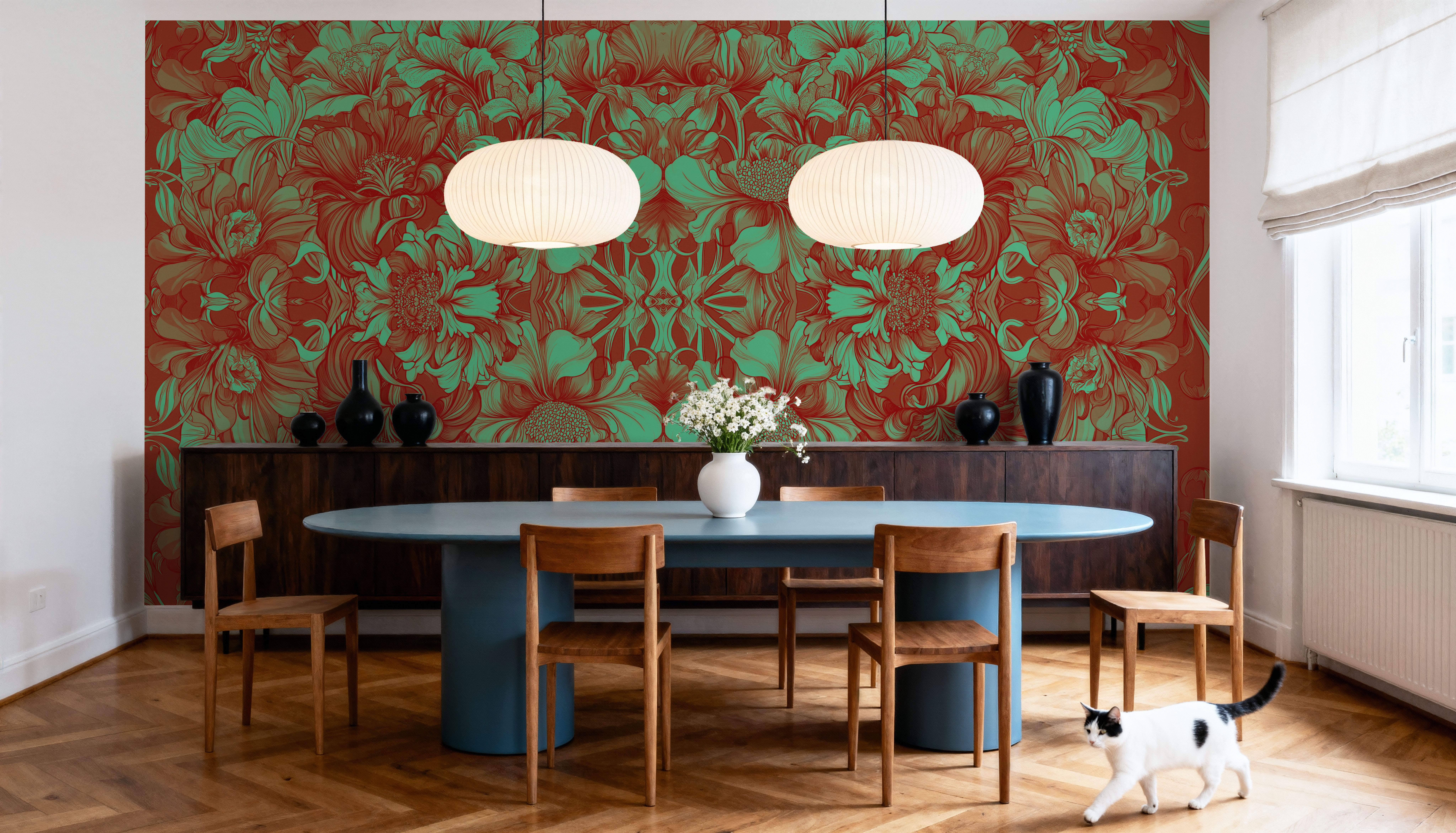 Scandi Flower Ceiling VI