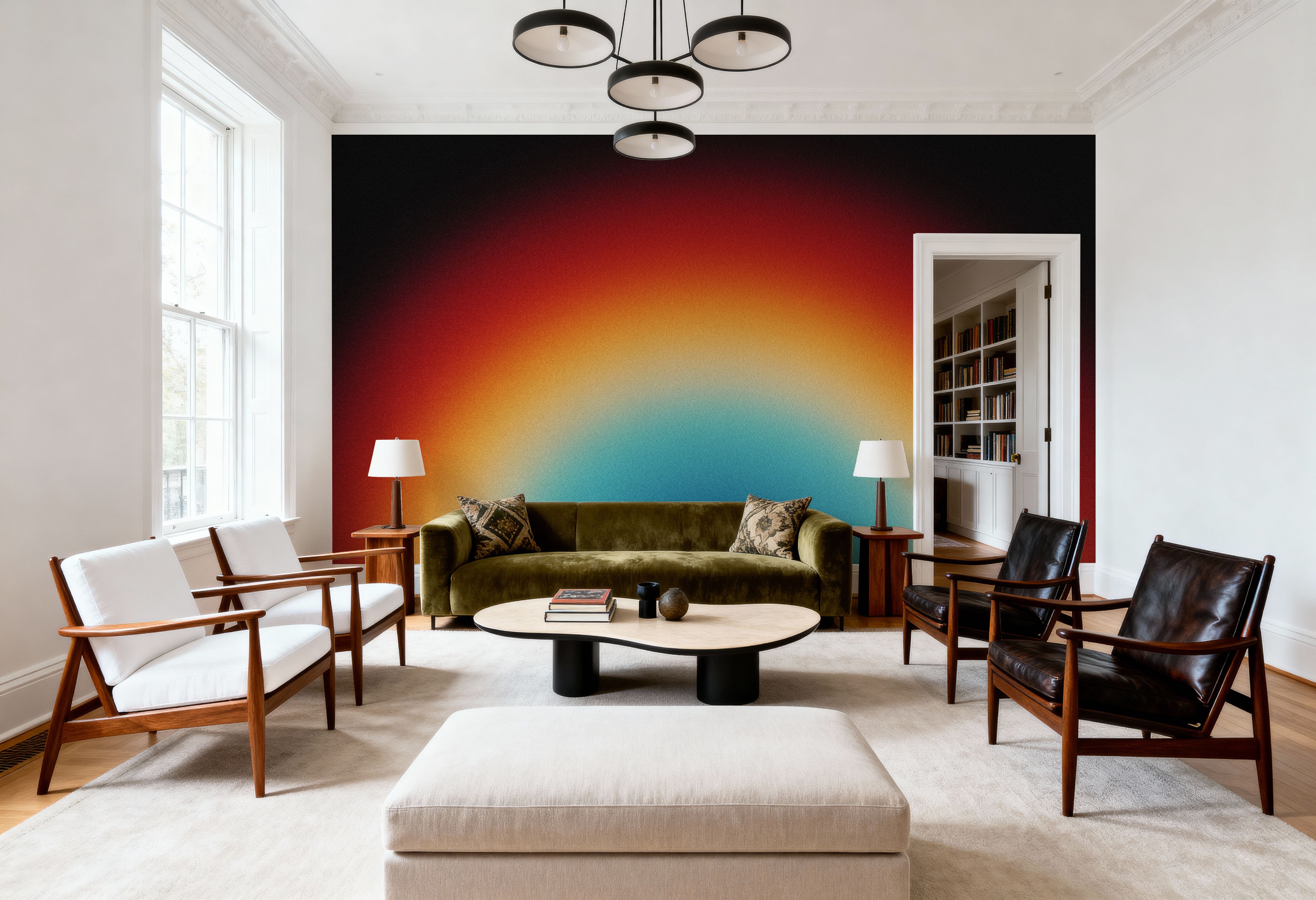 Retro Sunrise, Wallpaper