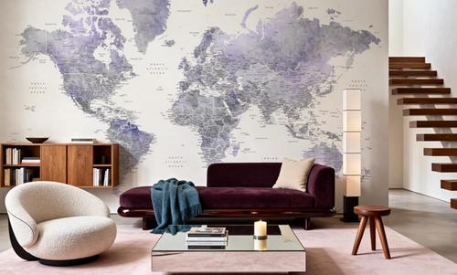World Map Cities - Lilas