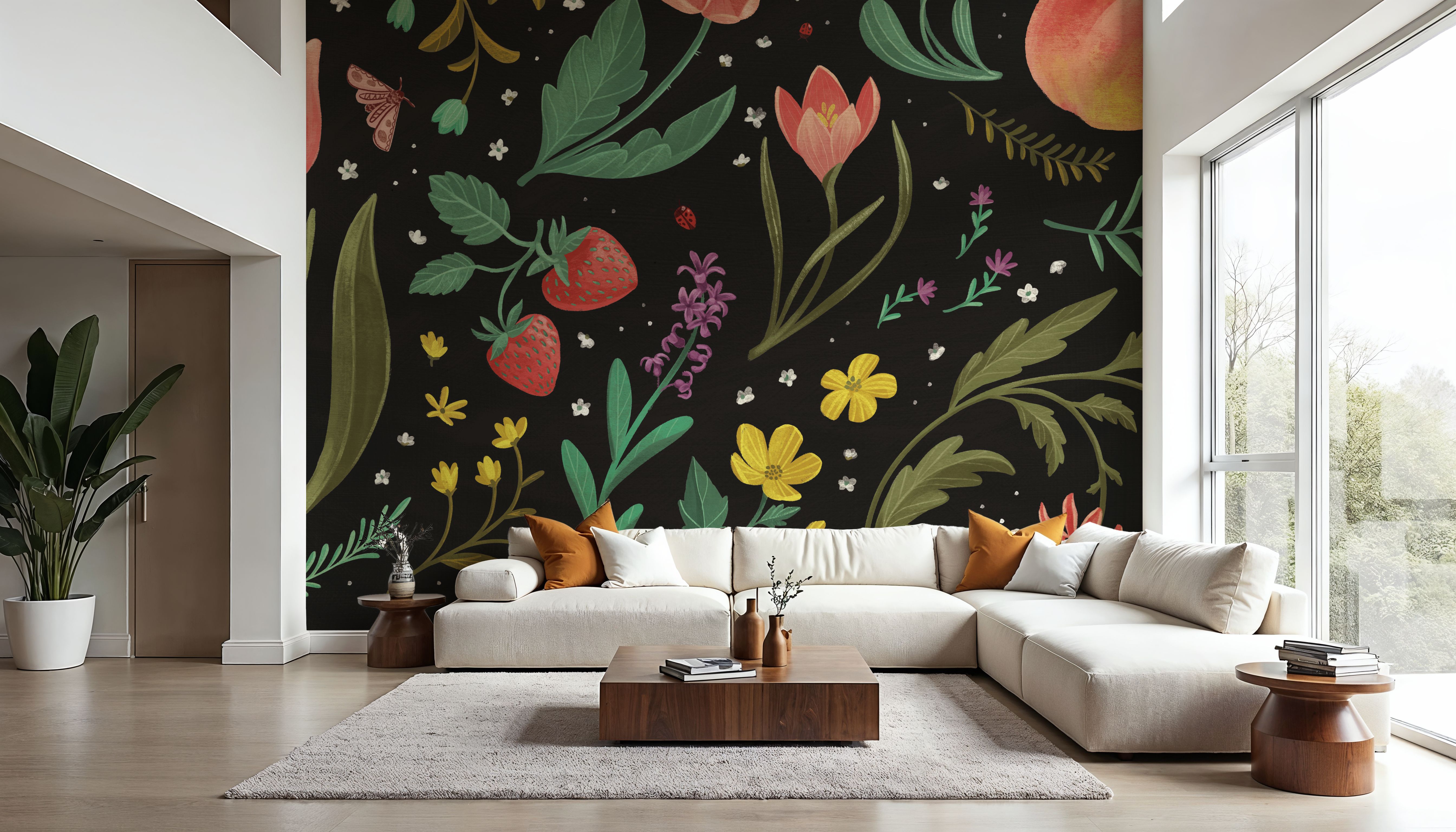 Spring Botanical Black