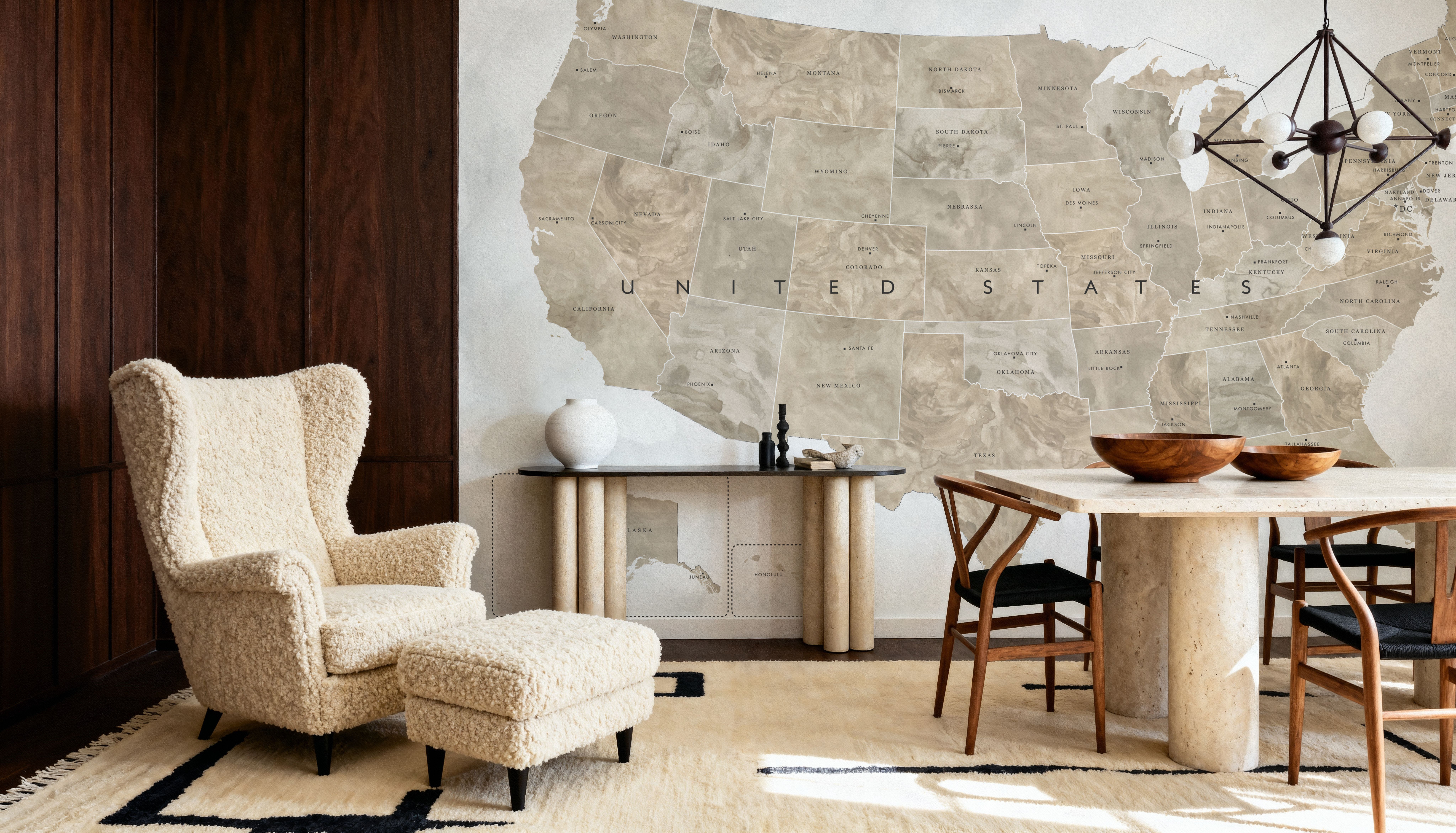 US State Map - Abey Wash