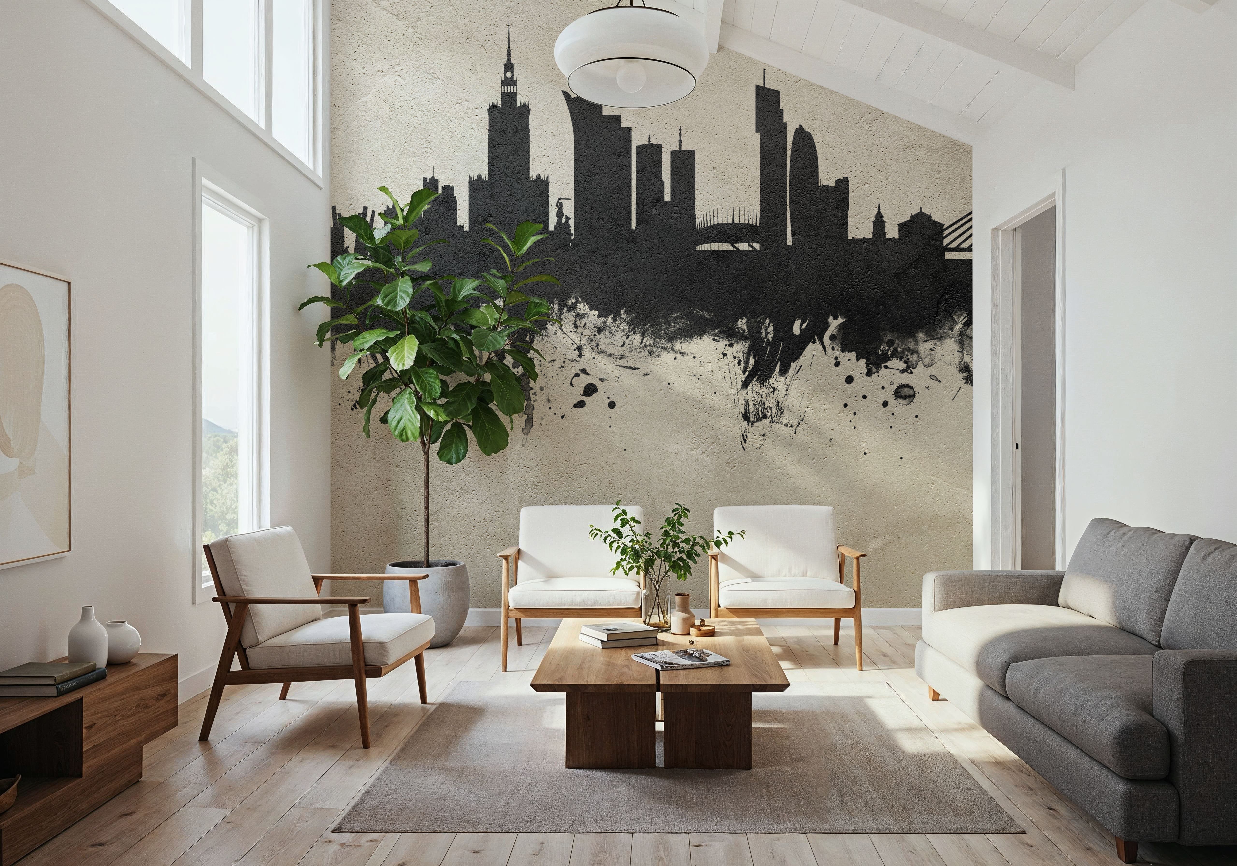 Warsaw Poland Skyline Concrete