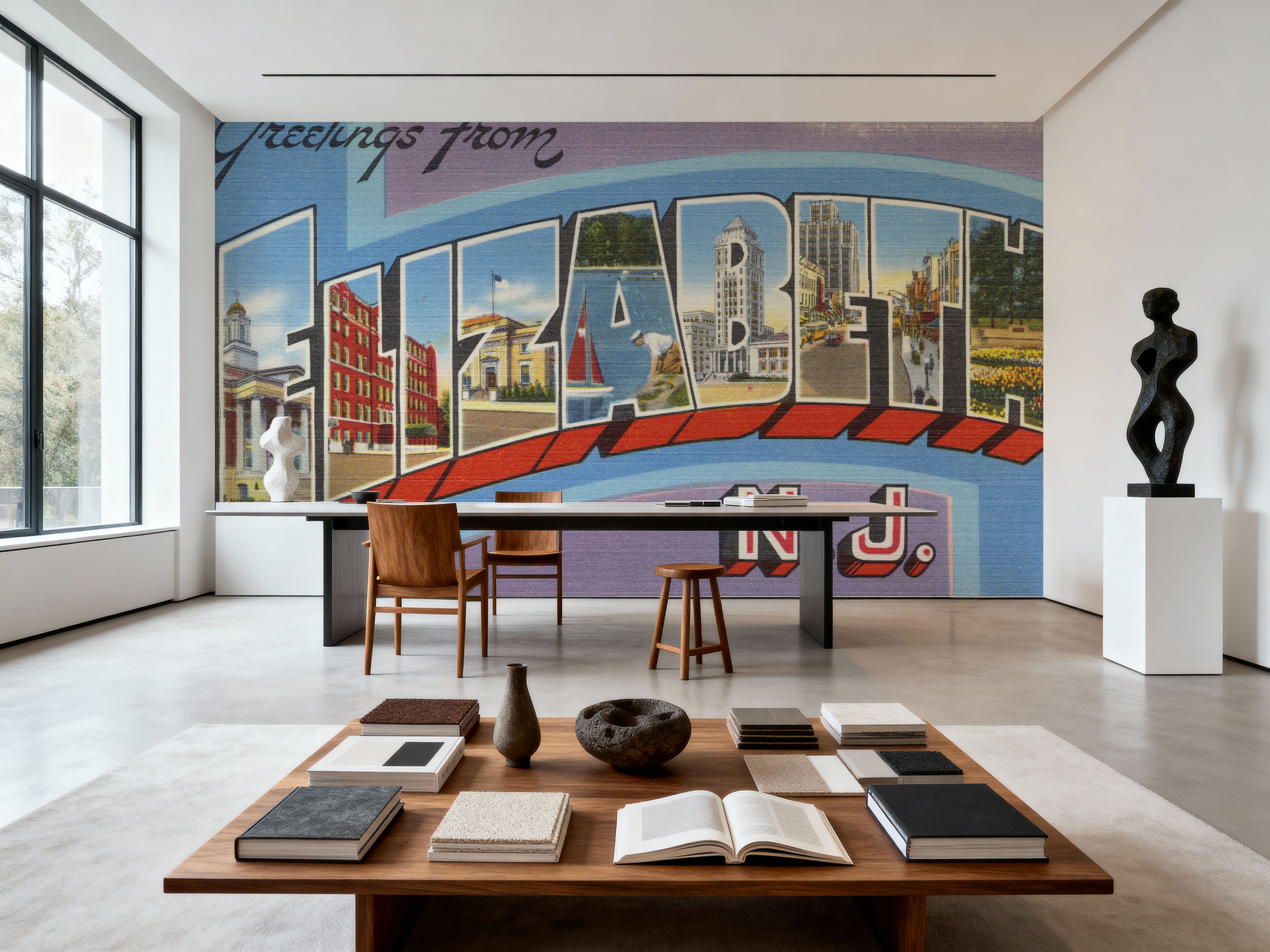 Greetings from Elizabeth - Screenprint Postcard