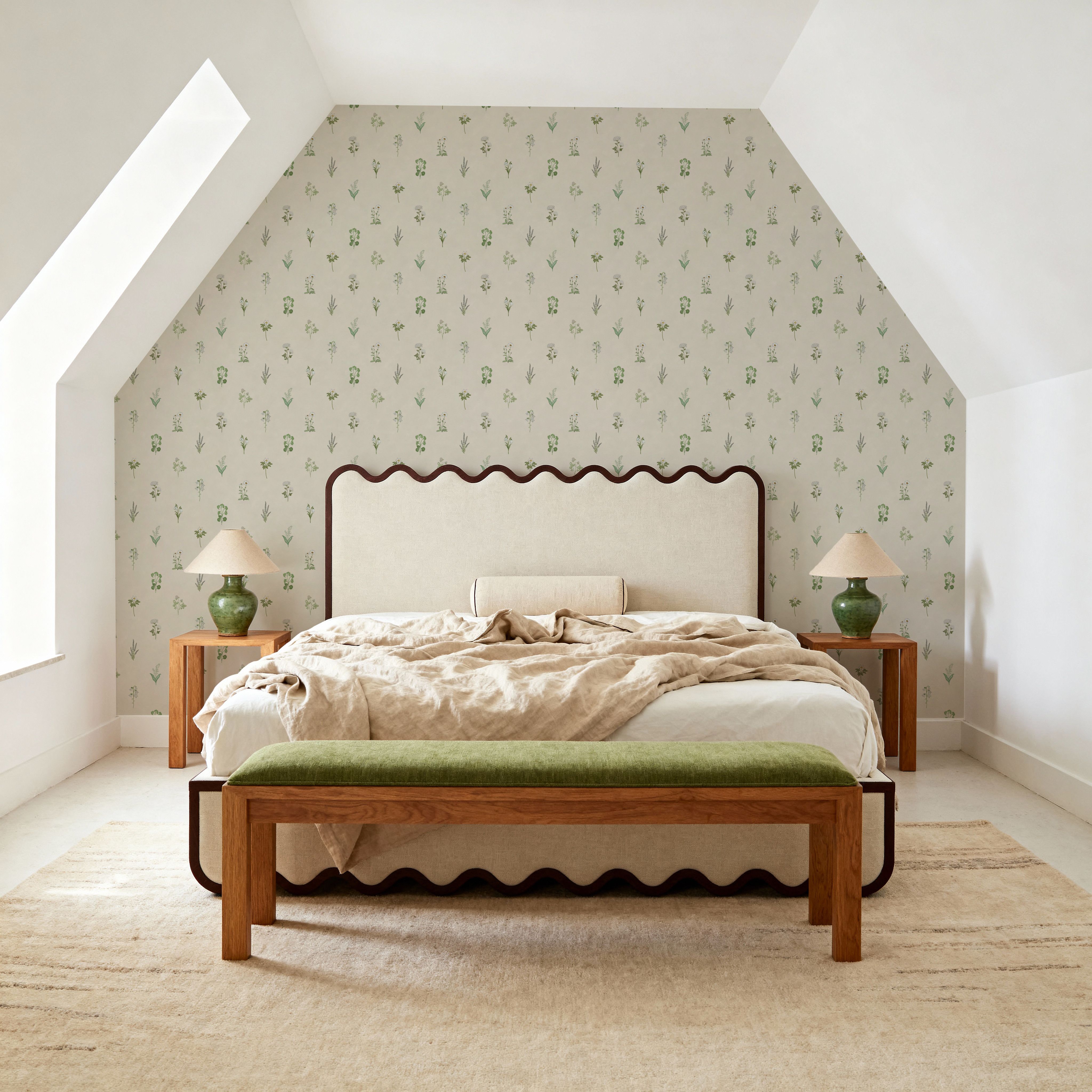 Nordic Flora Ivory, Cream